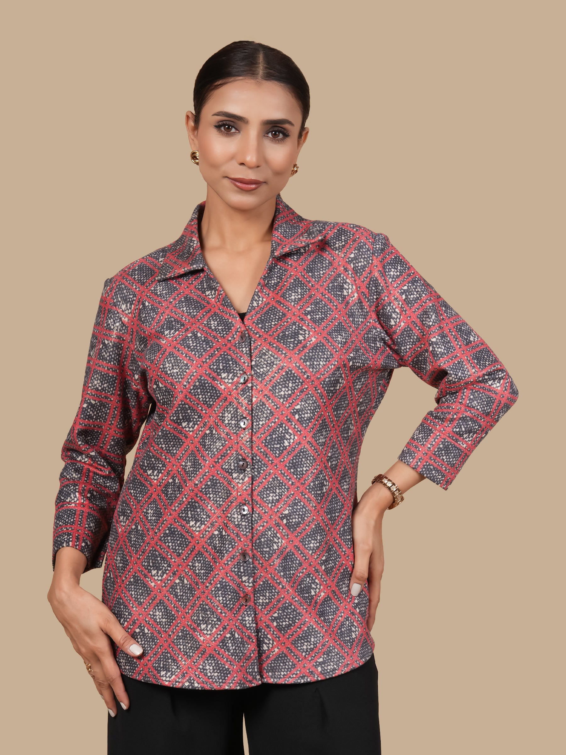 FOIL BIAS CHECK COBRA  SHIRT