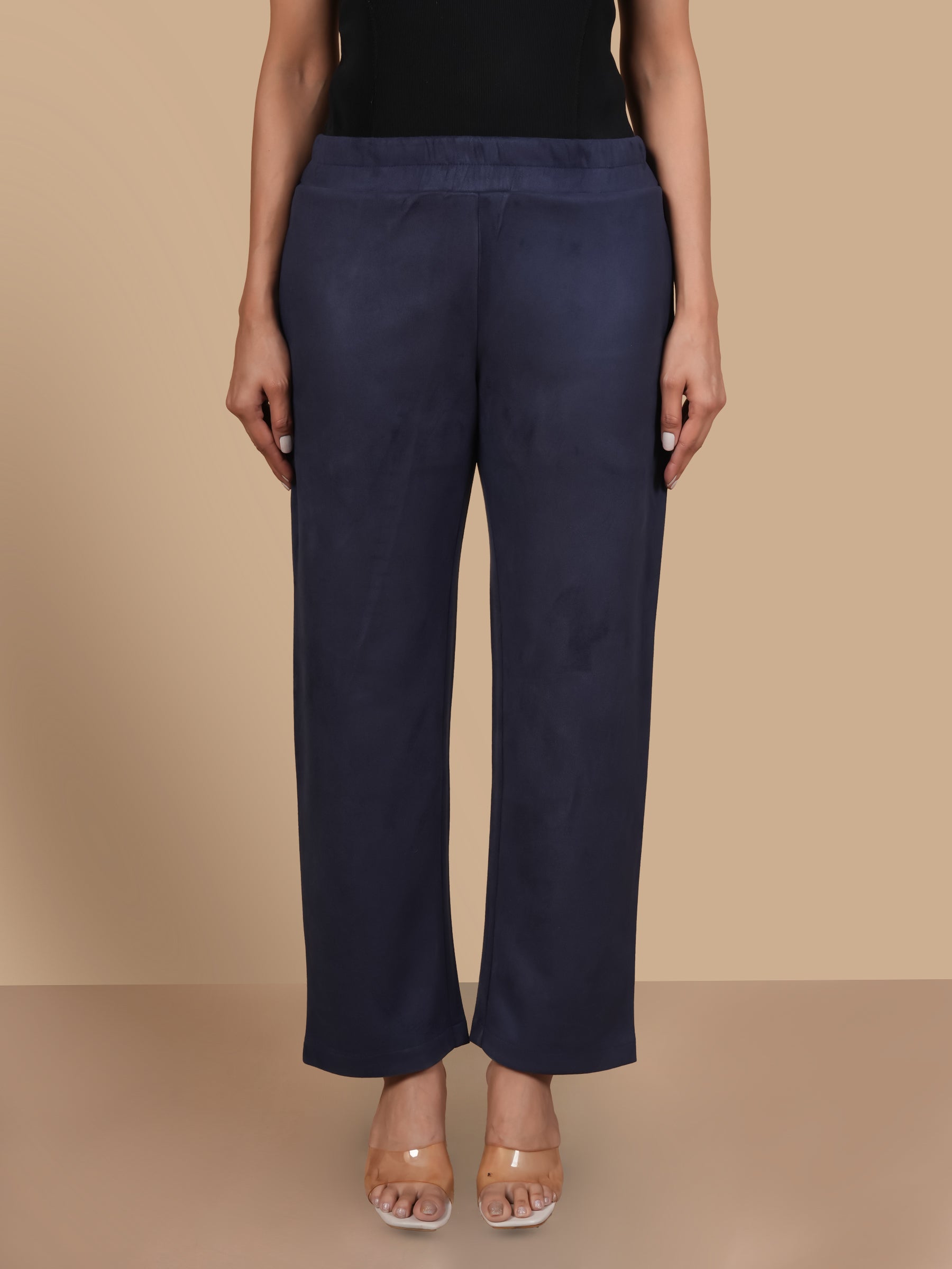 ROSE BEADED SUEDE  NAVY COORD SET