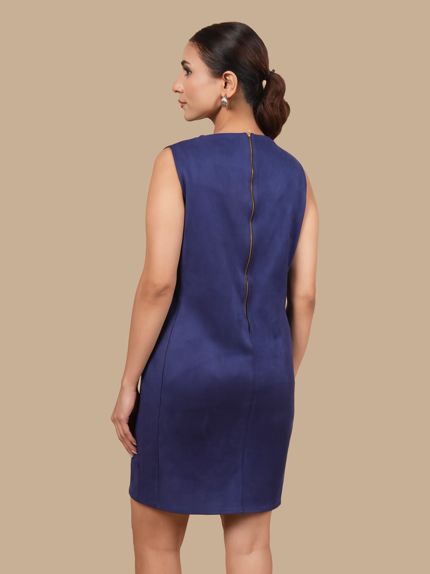 FRINGE SWAROSVKI NAVY  SHRUG