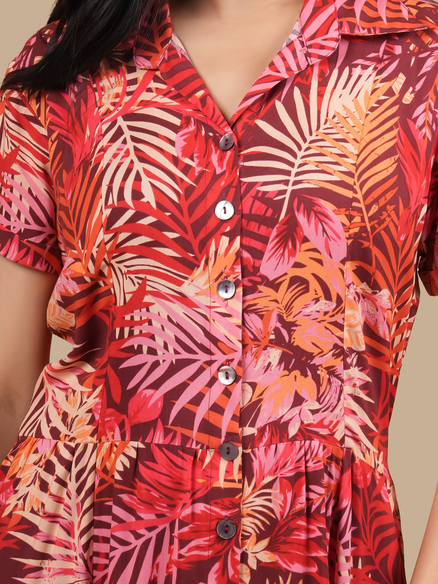 PETALS IN THE BREEZE  MAROON MAXI DRESS