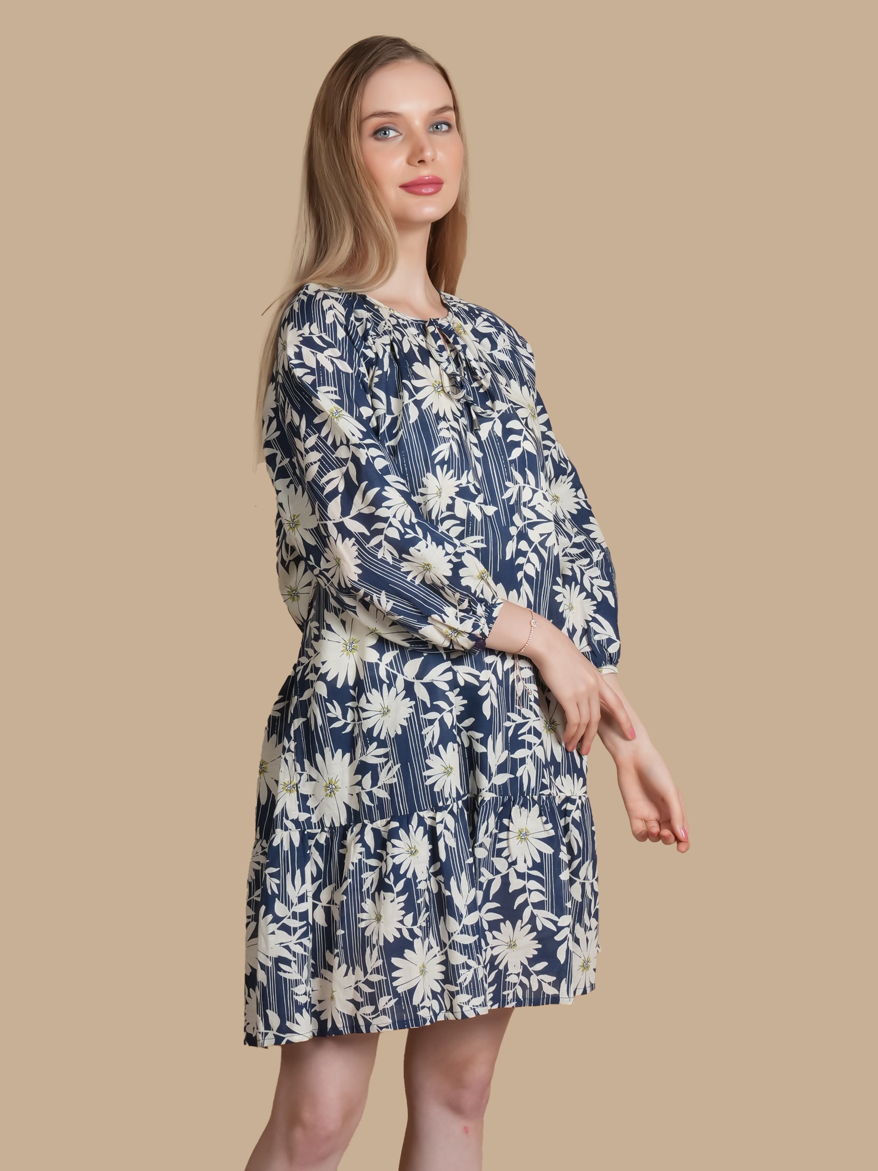EDELWEISS FRONT TIE DRESS