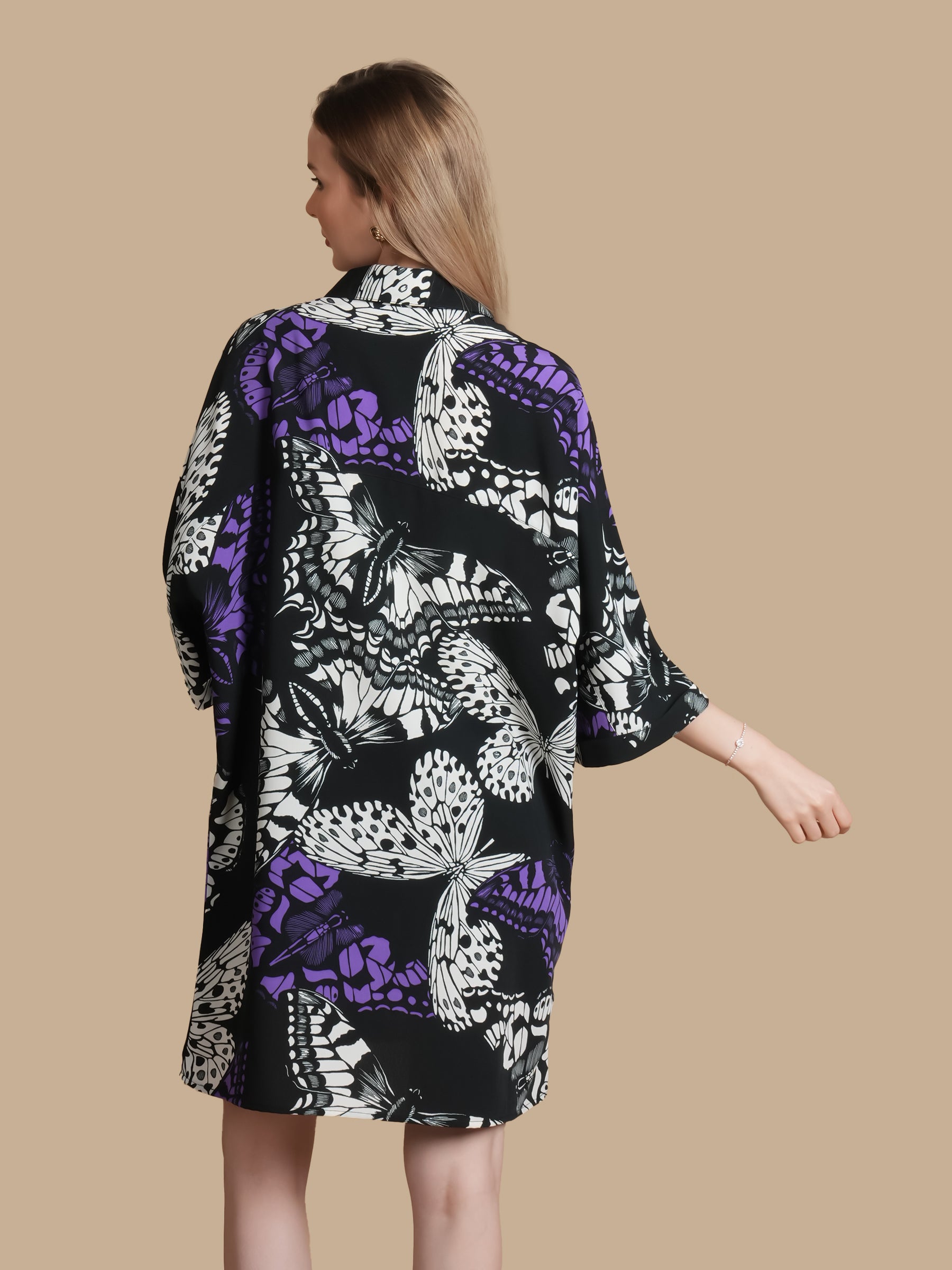 BUTTERFLY SHIRT DRESS