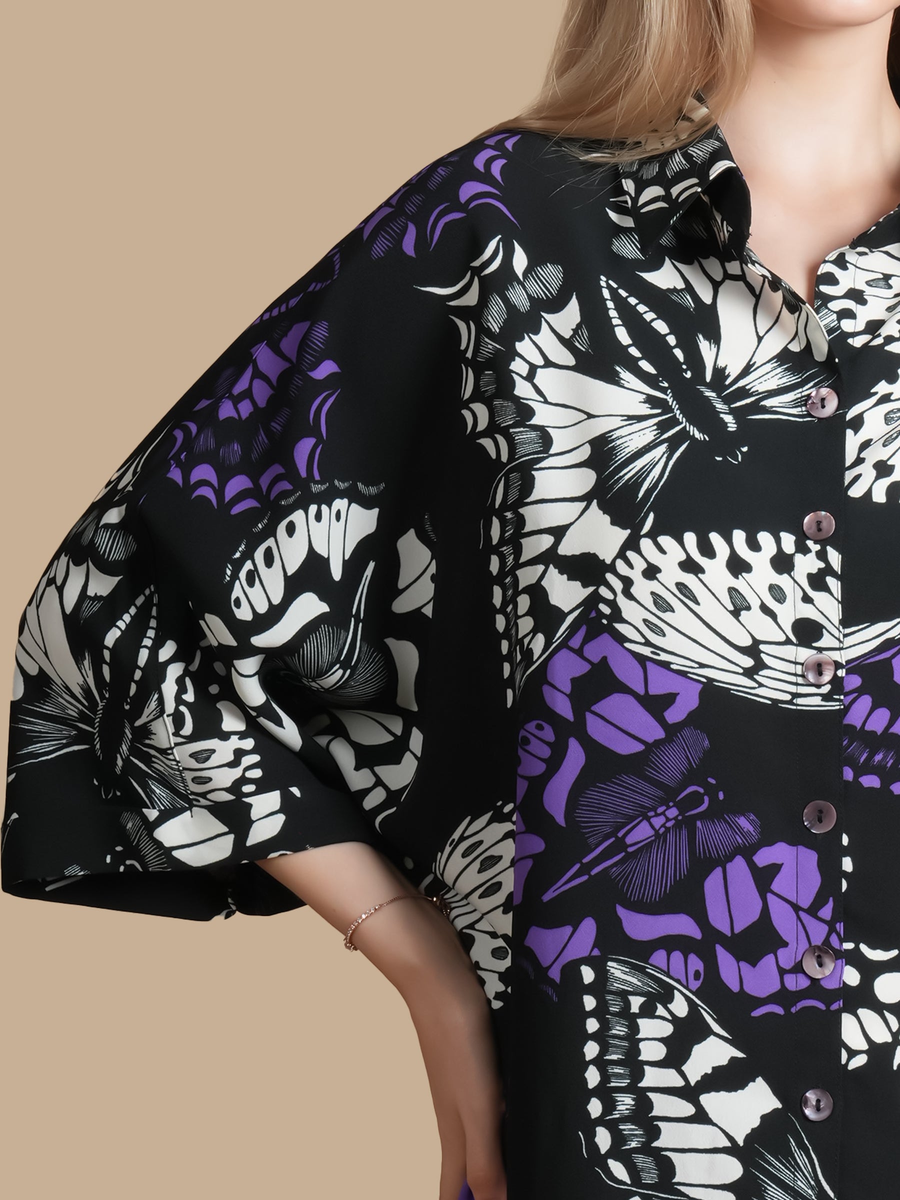 BUTTERFLY SHIRT DRESS