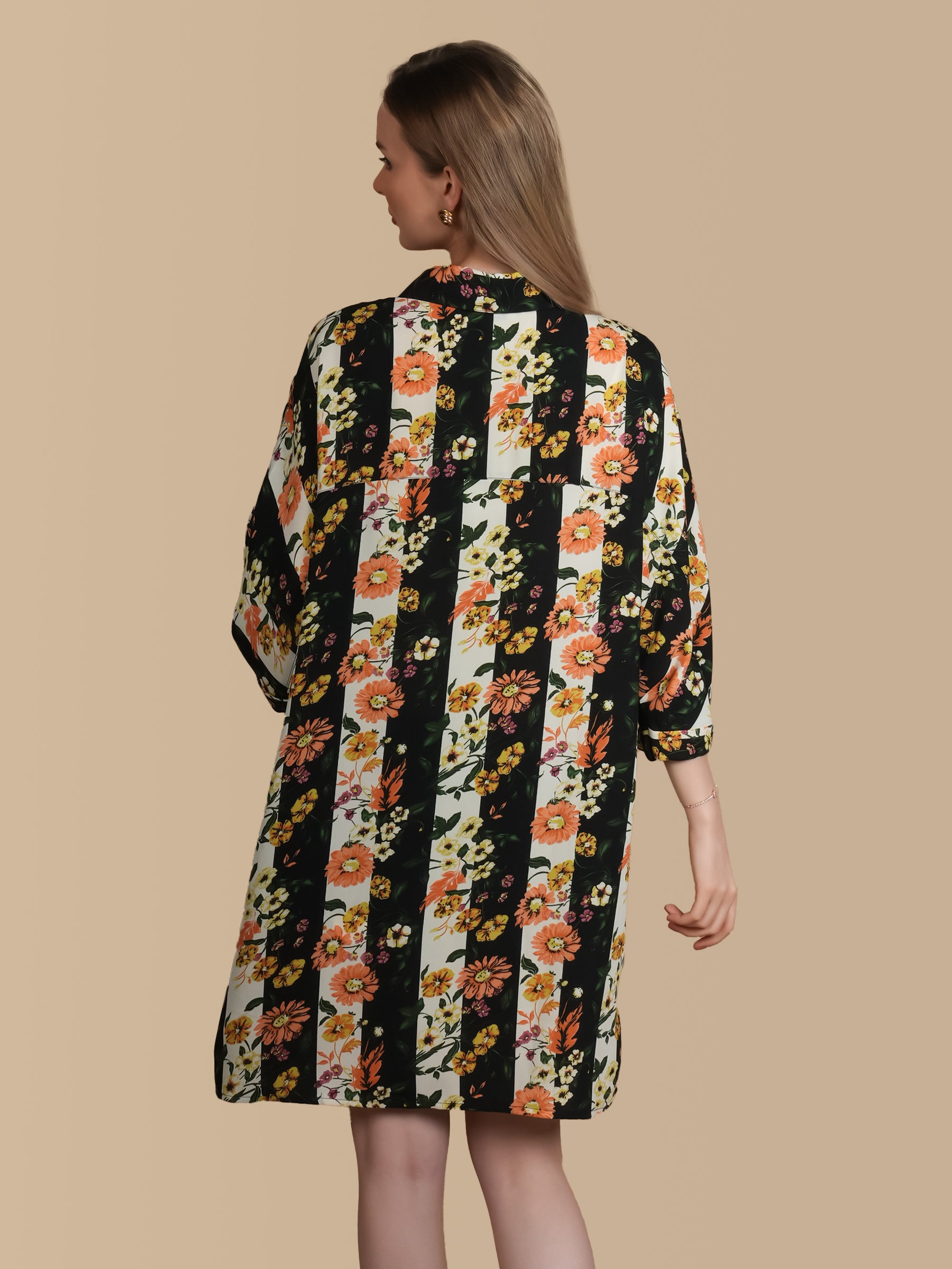 TANGERINE SHIRT DRESS