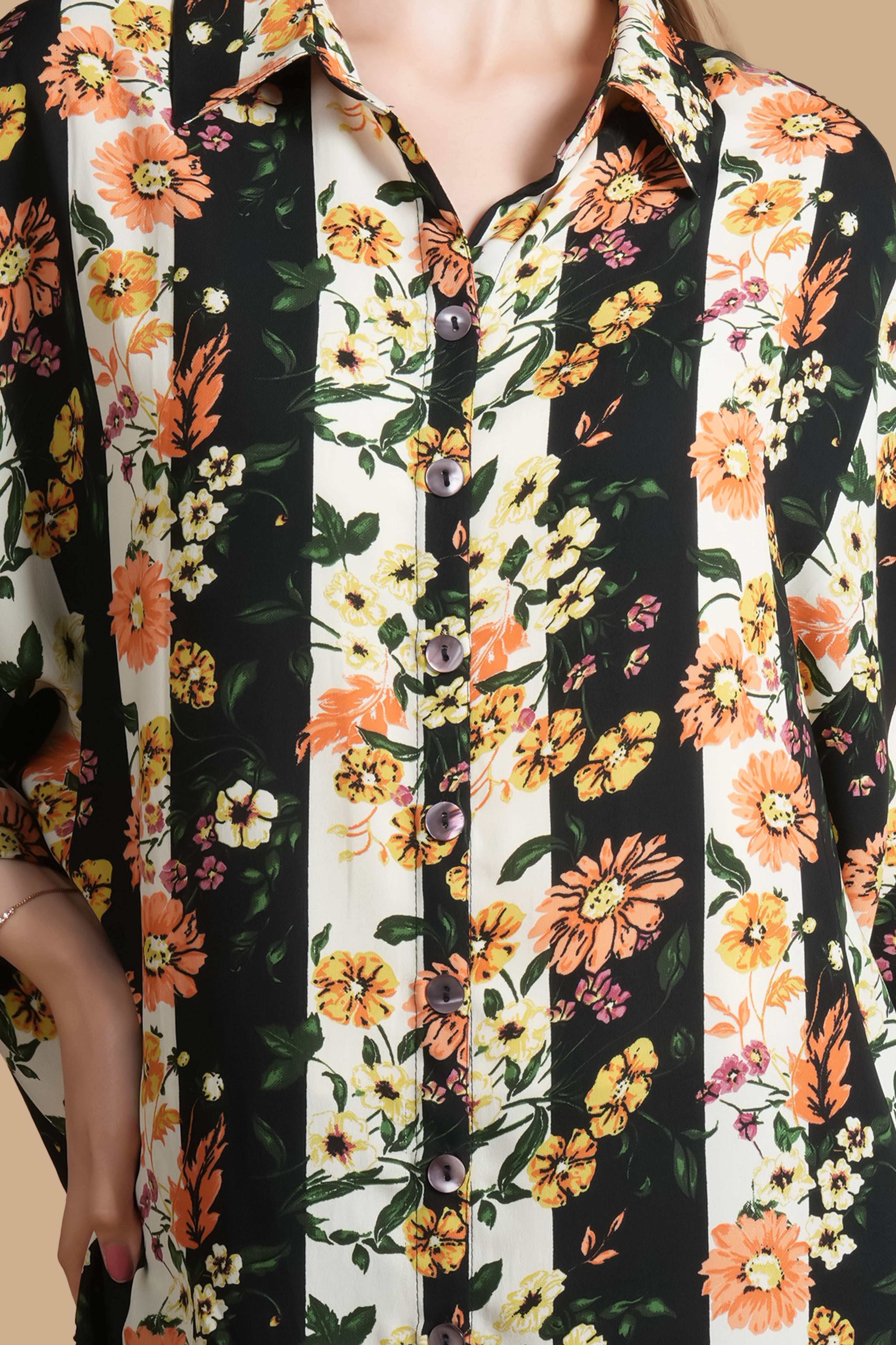 TANGERINE SHIRT DRESS