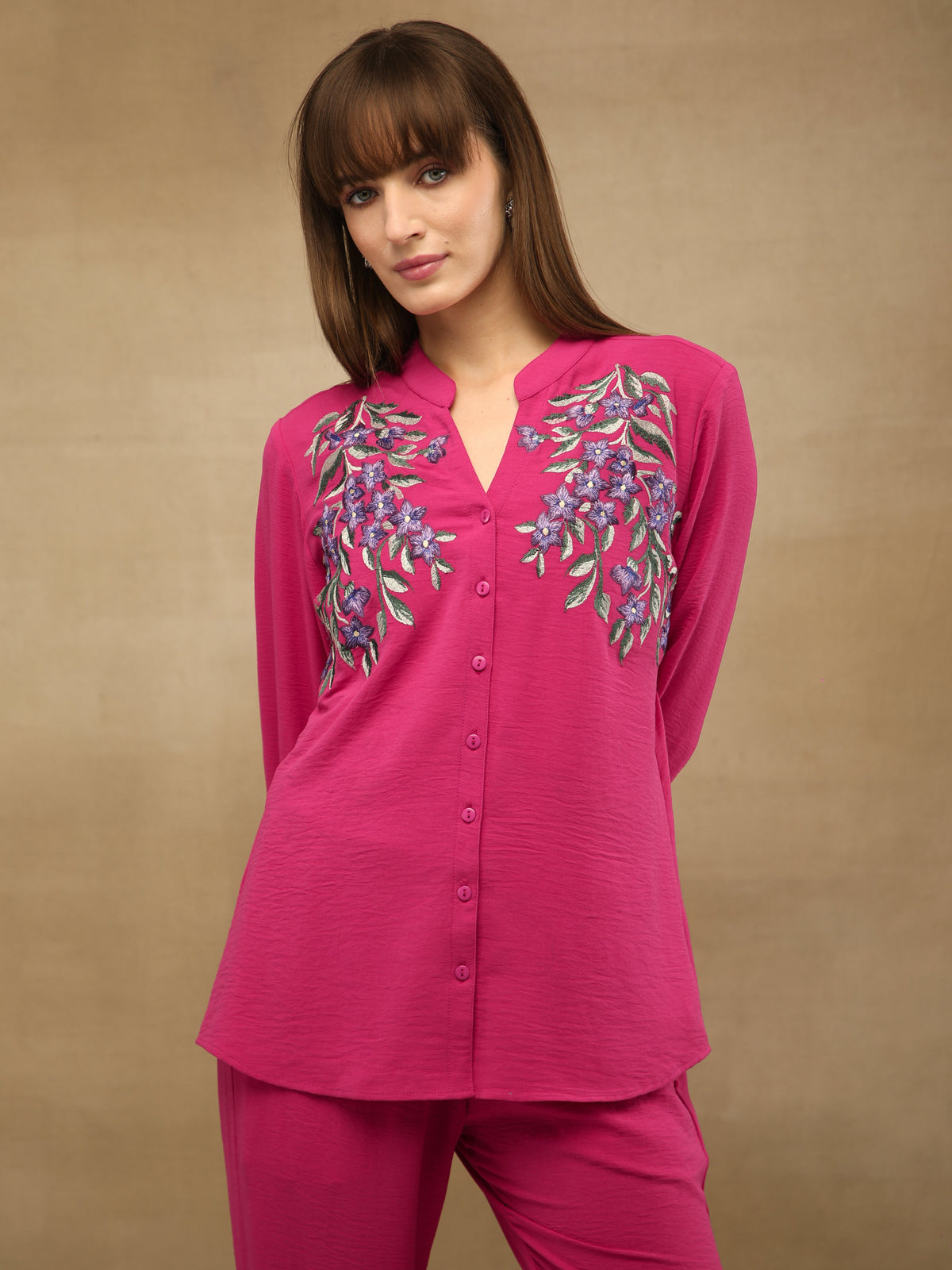 Magenta Blossom Shirt