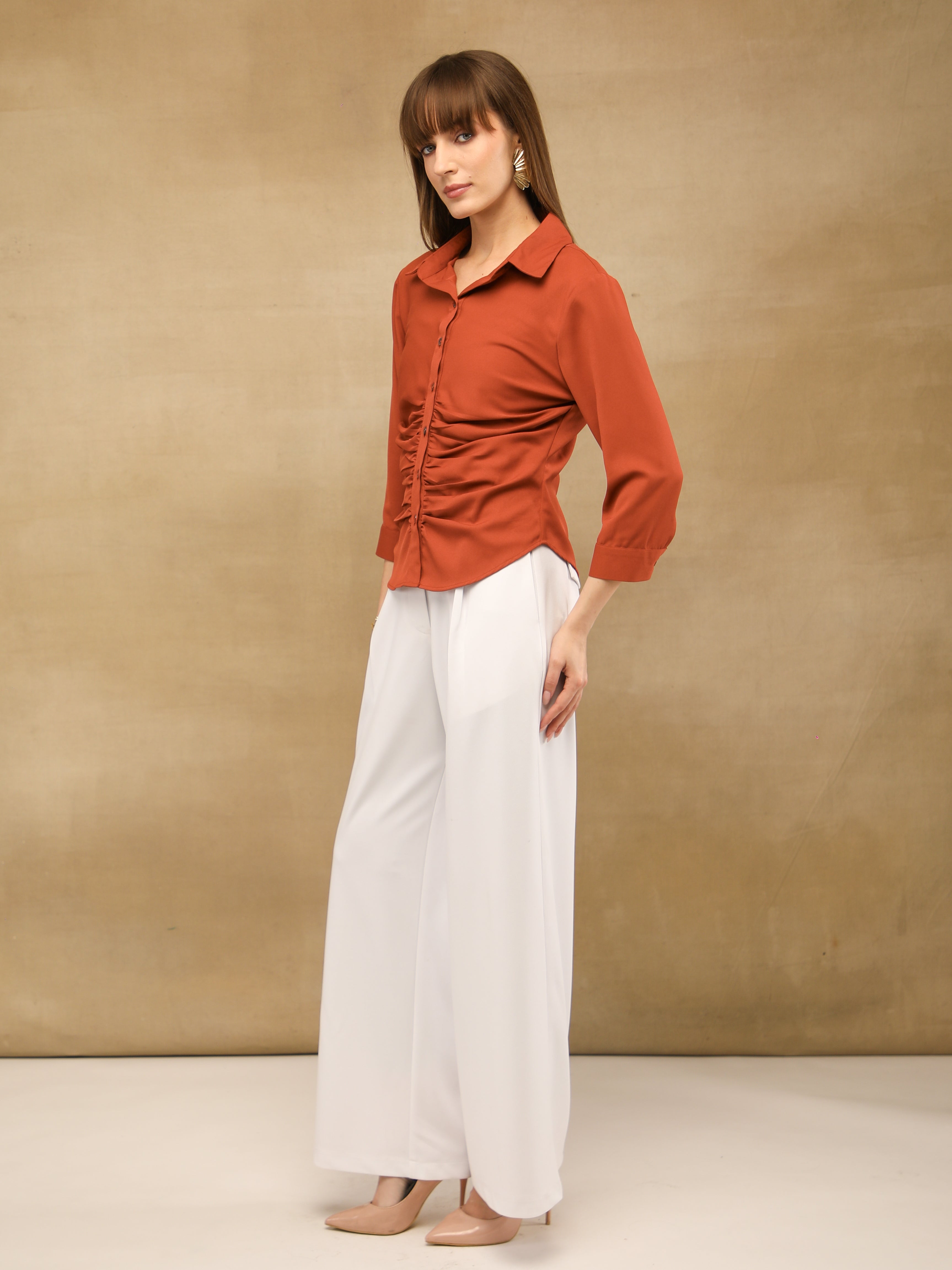Ember Front Gathered Shirt