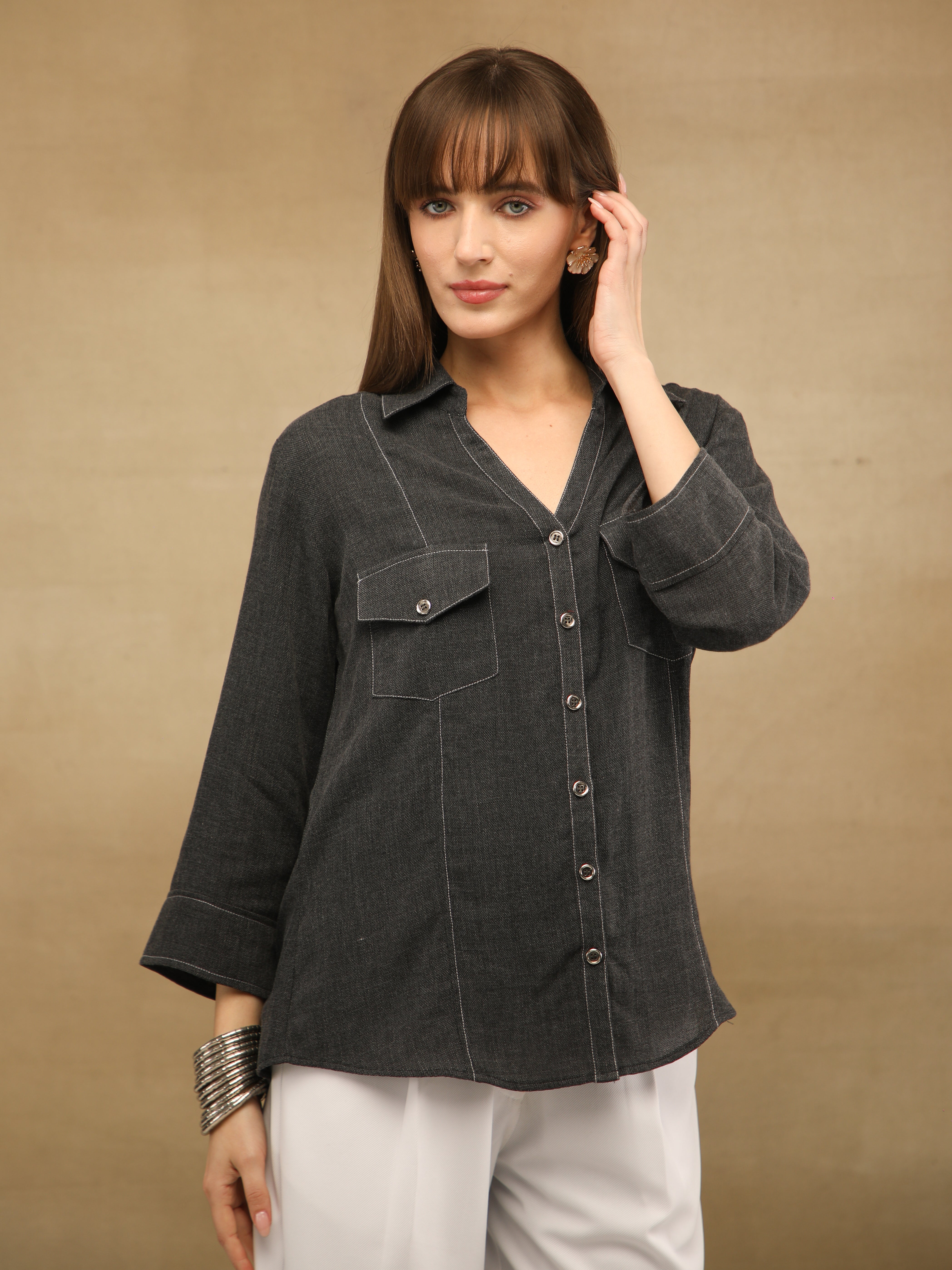 Linen Melange Moonrise Shirt