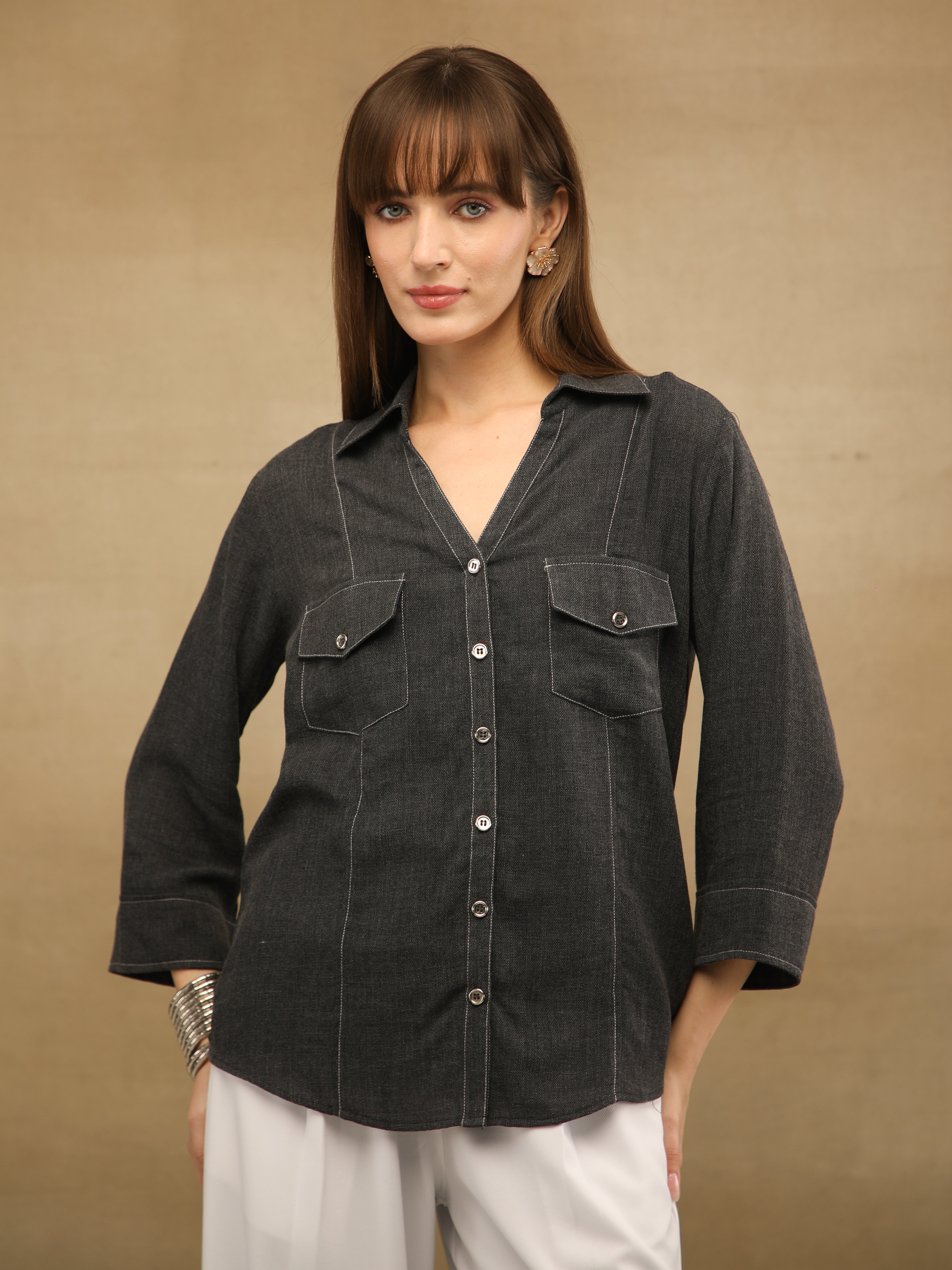 Linen Melange Moonrise Shirt