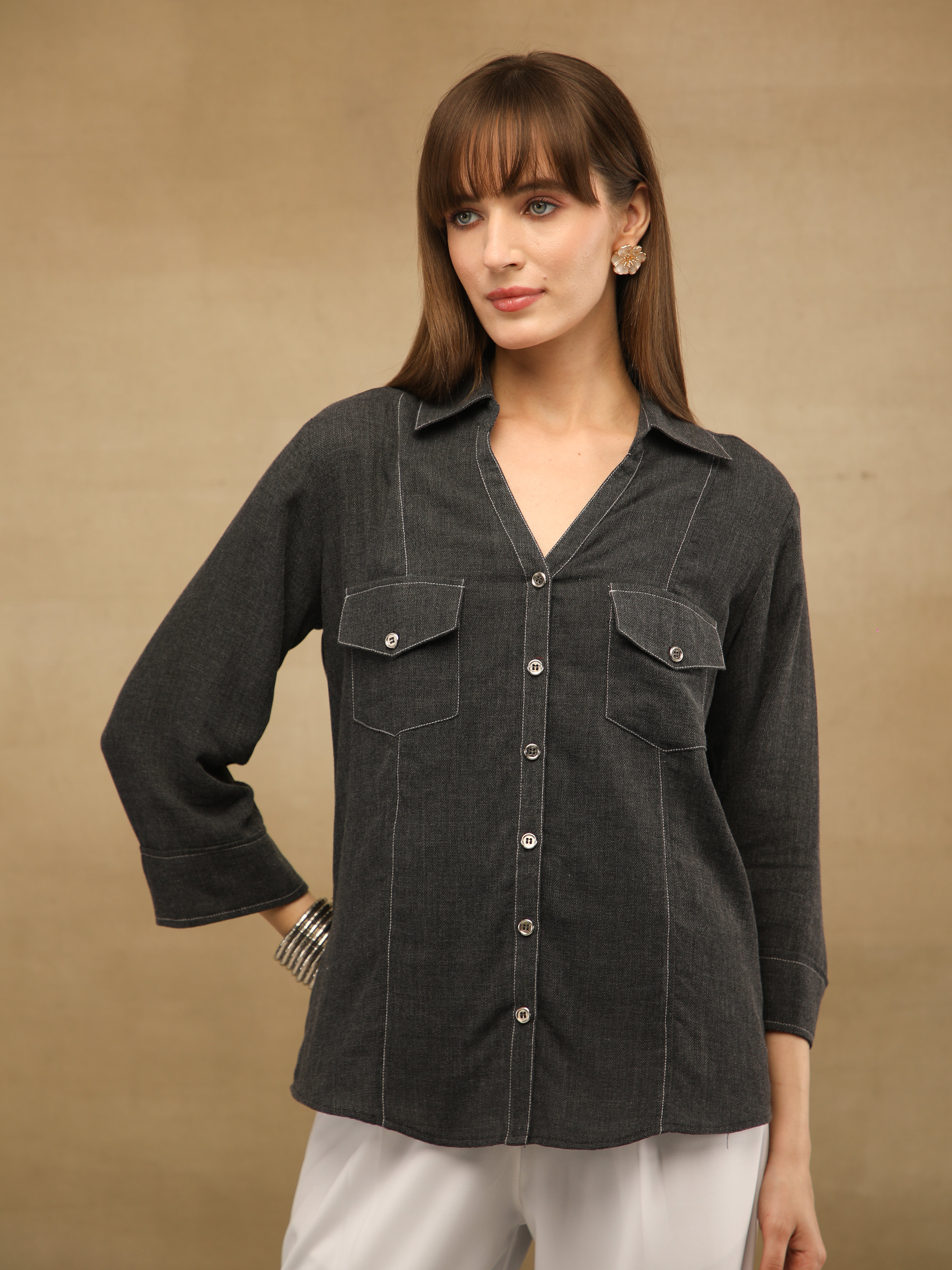 Linen Melange Moonrise Shirt