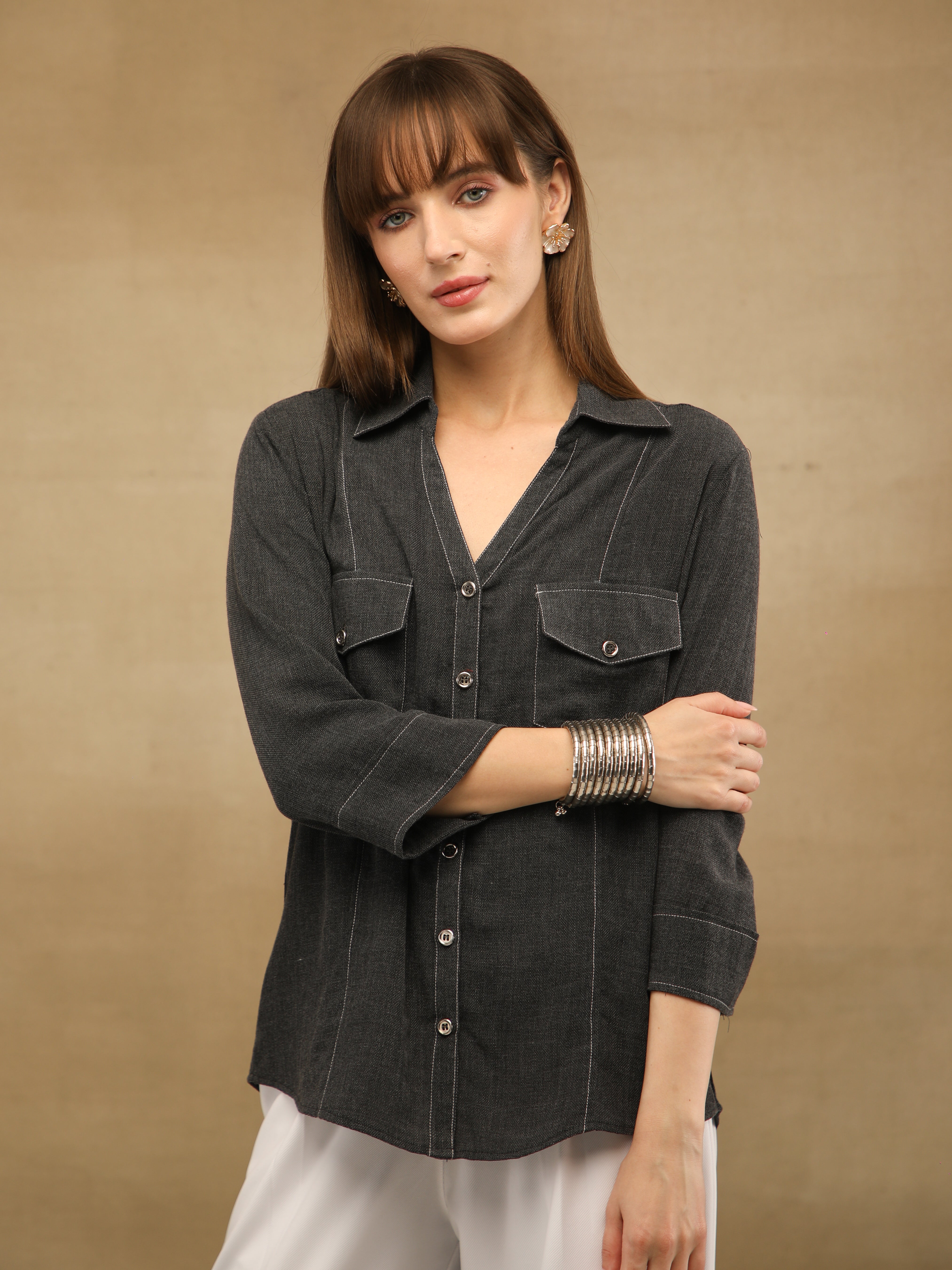 Linen Melange Moonrise Shirt