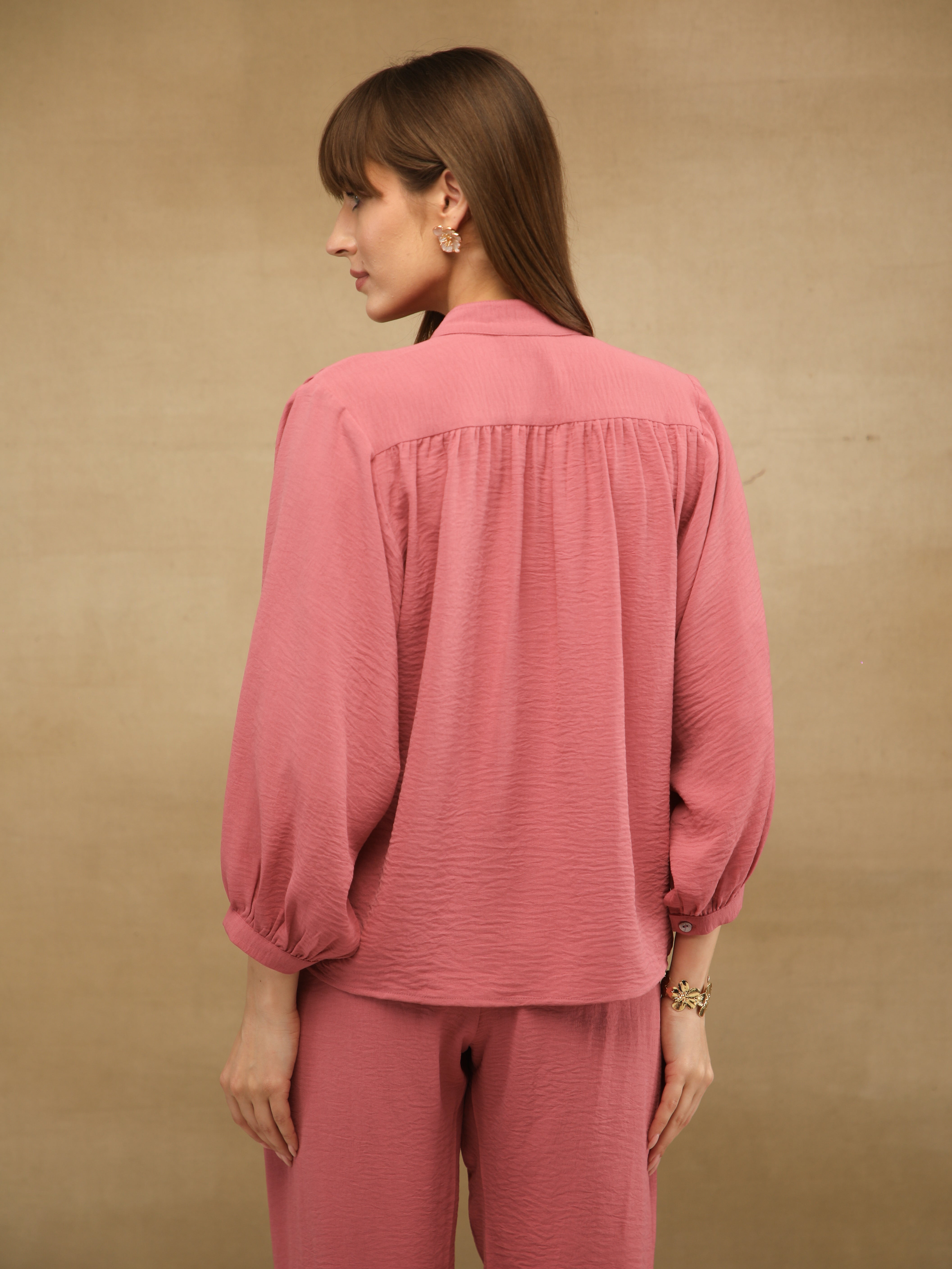 Tie Up Blush Pink Co-ord Set