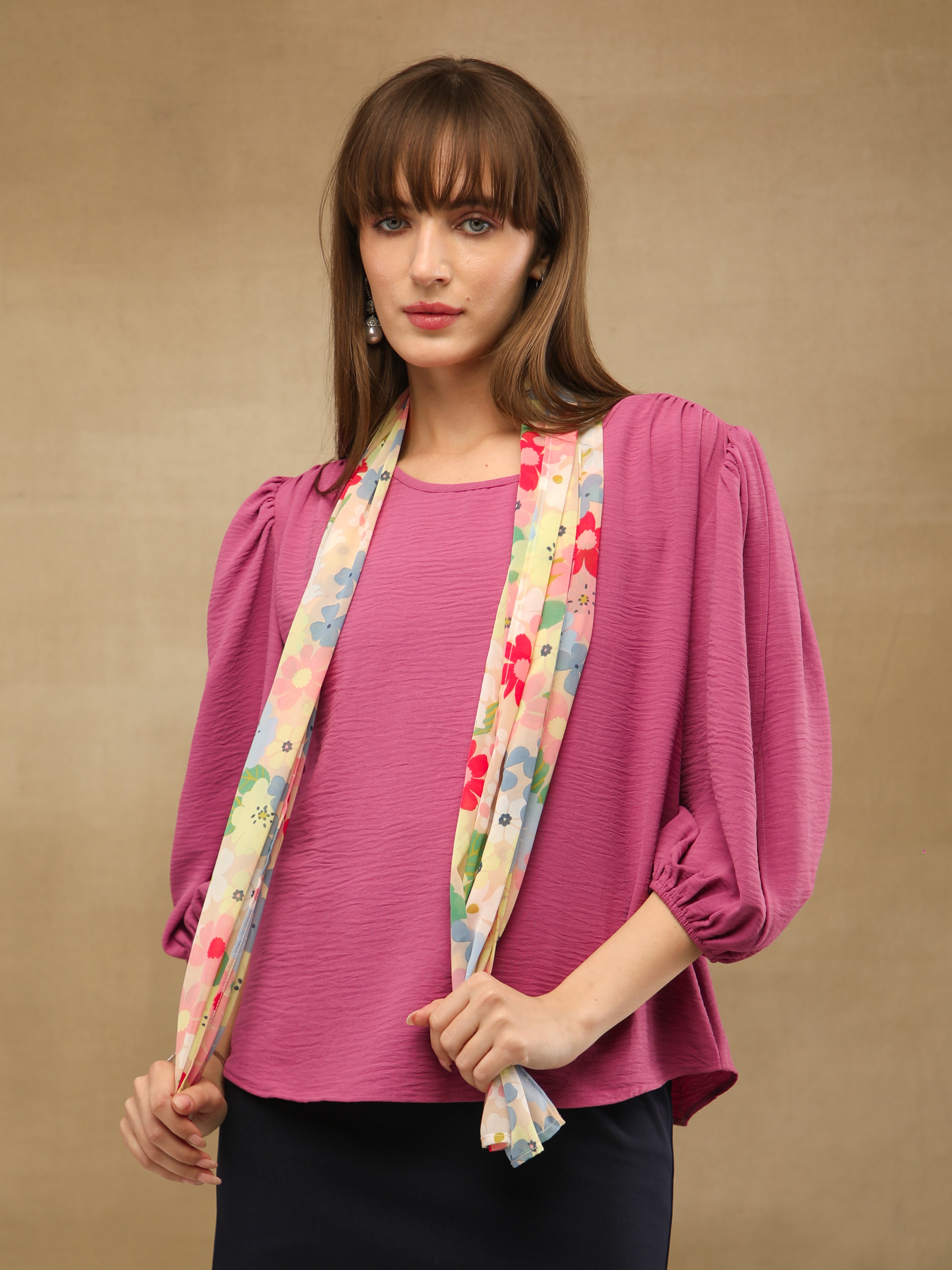 Pastel Meadow Bloom Scarf