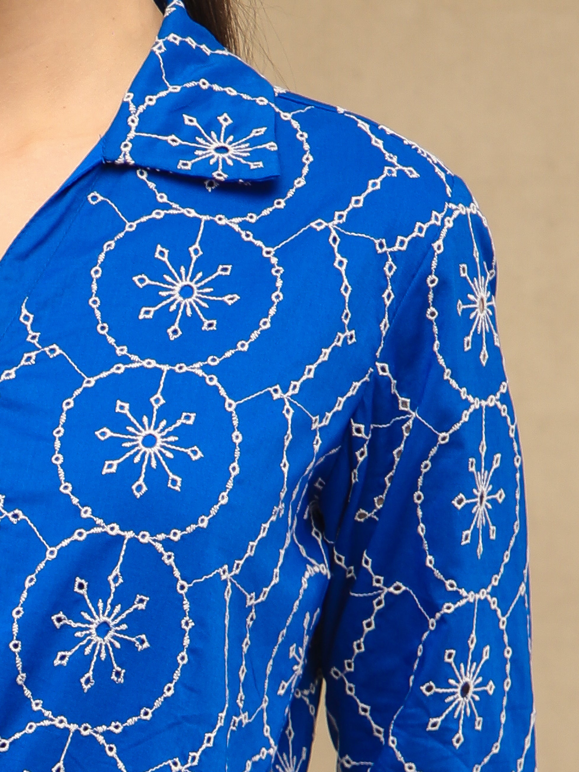 Sapphire Schiffli Co-ord Set