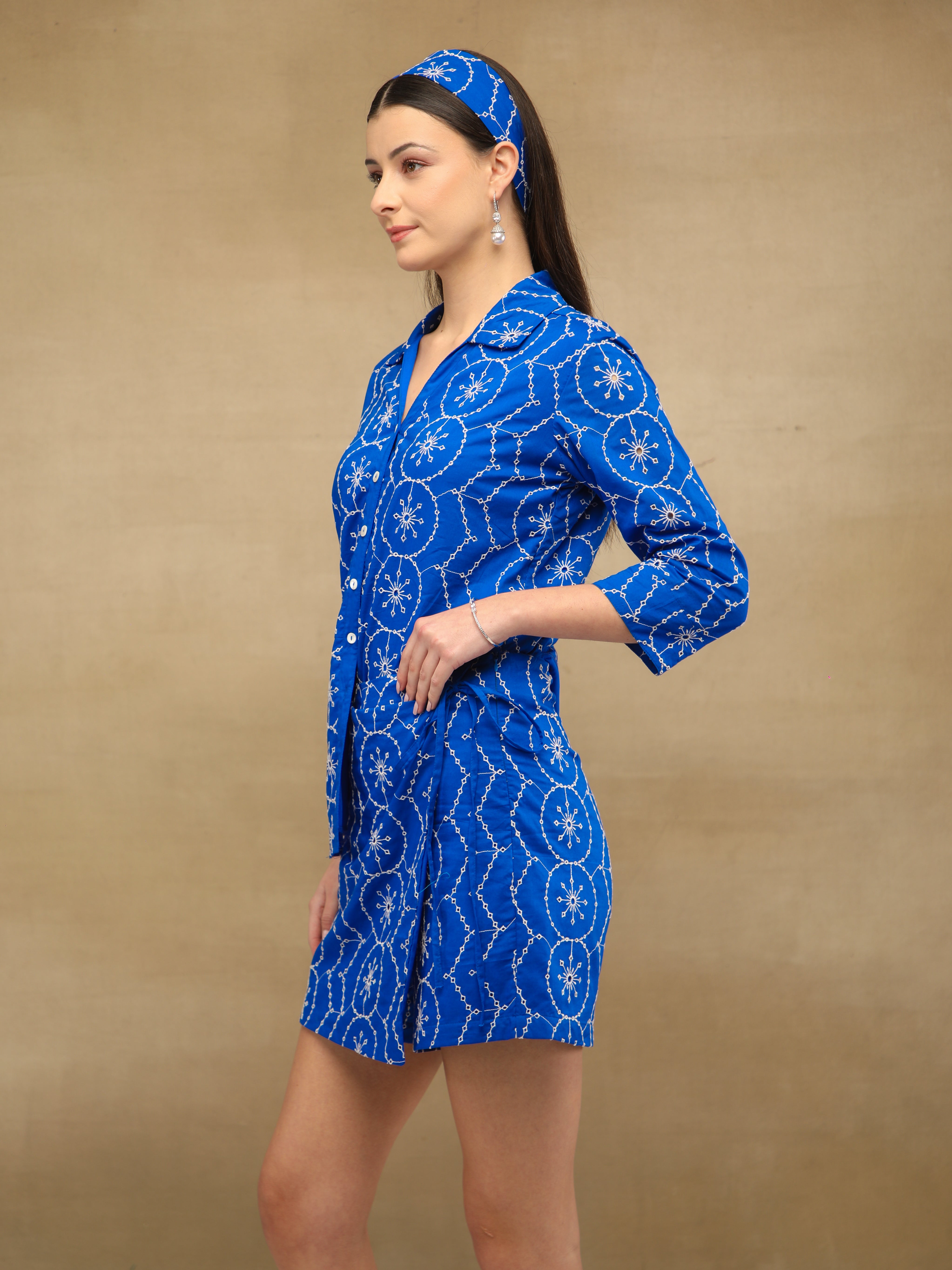 Sapphire Schiffli Co-ord Set