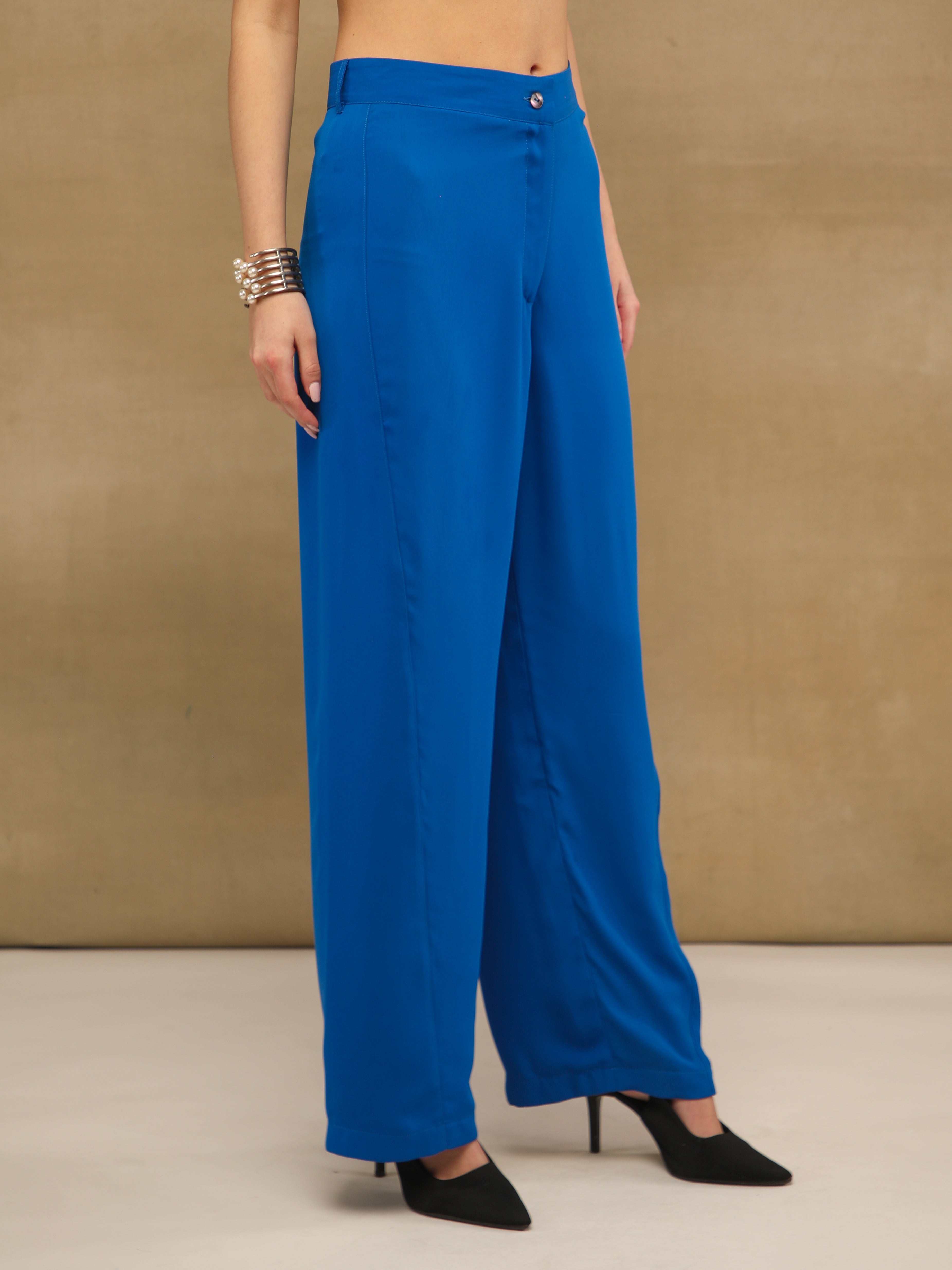 Royal Blue Butterfly Sequins Co-ord Set