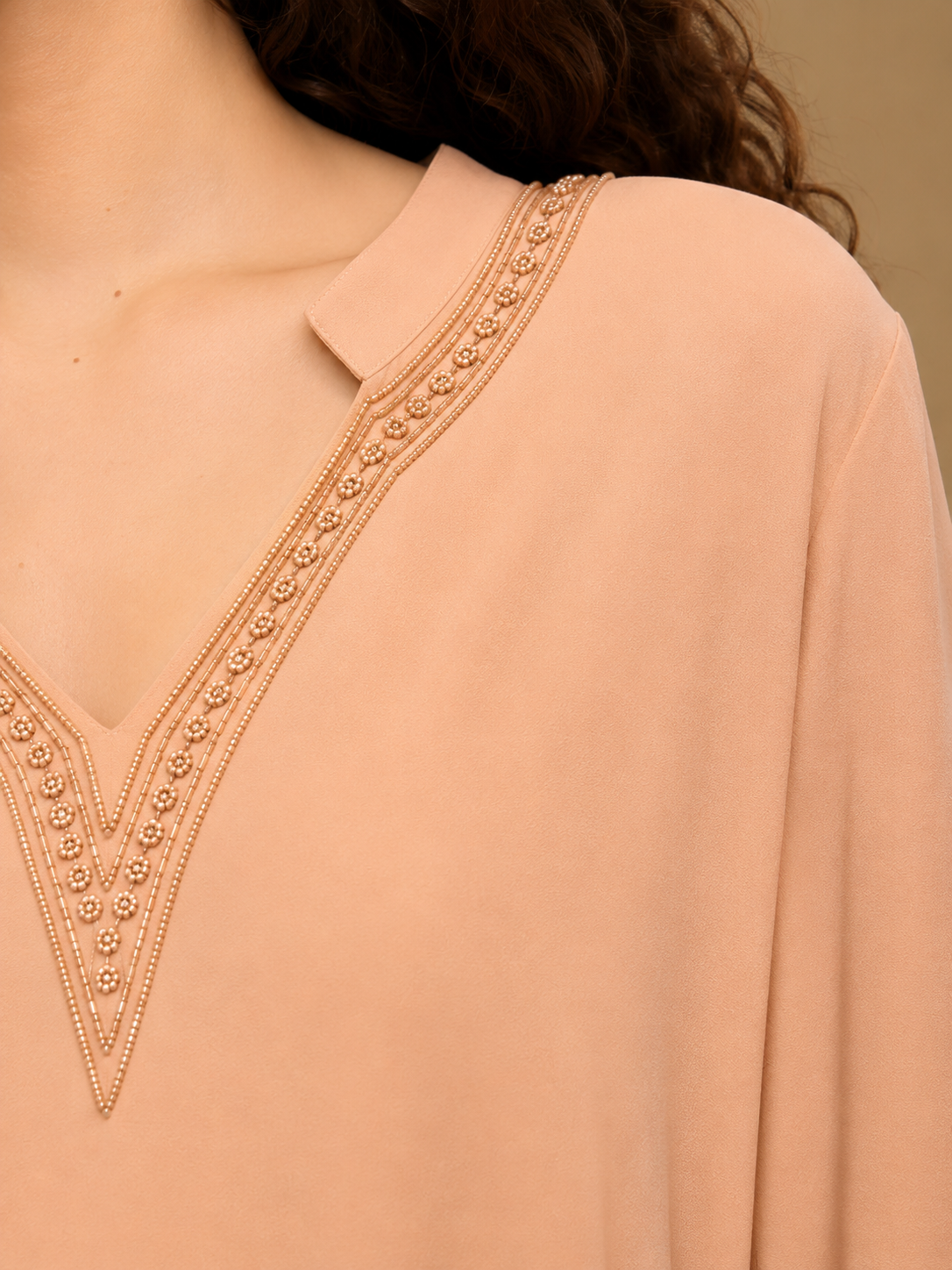 Light Pink  Embellished Top