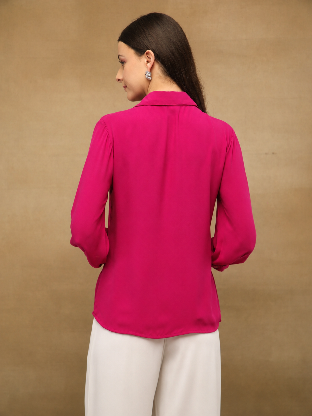 Butterfly Sequin Fuchsia Shirt