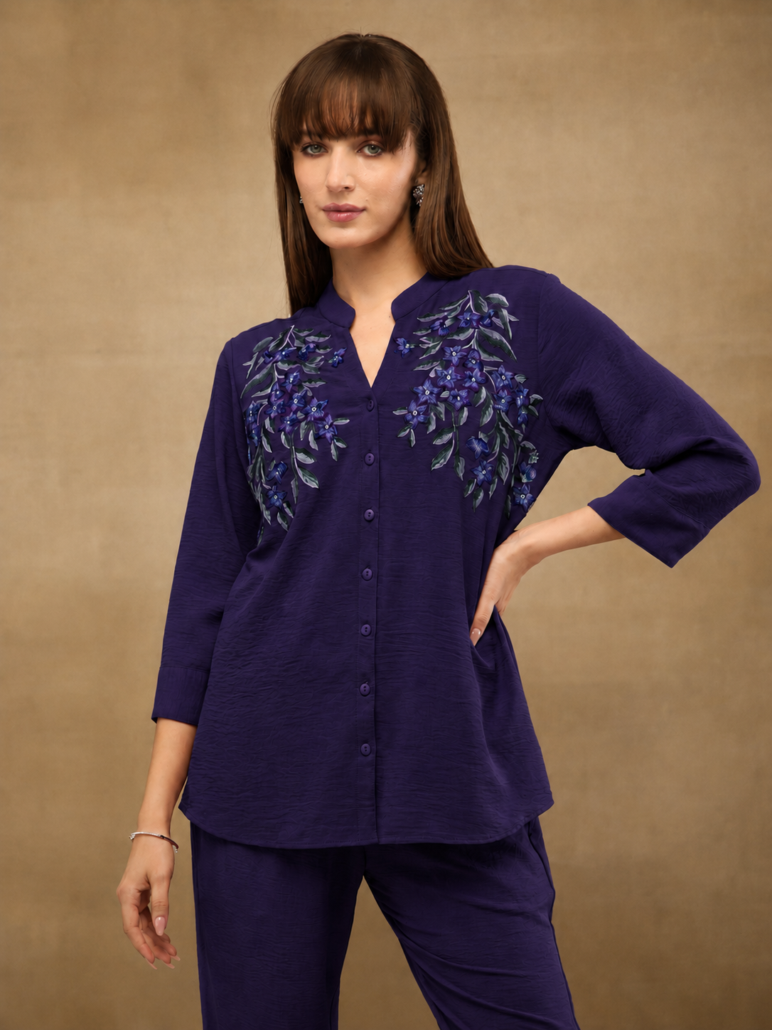 Violet Blossom shirt