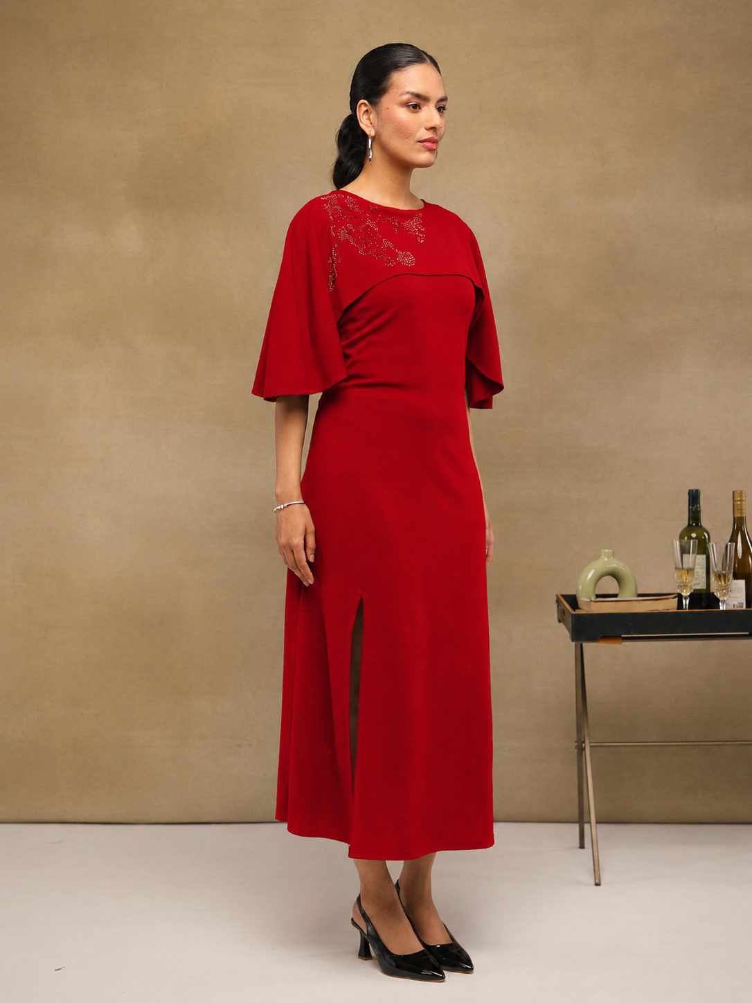 Eclipse Cape Midi Dress (Copy)
