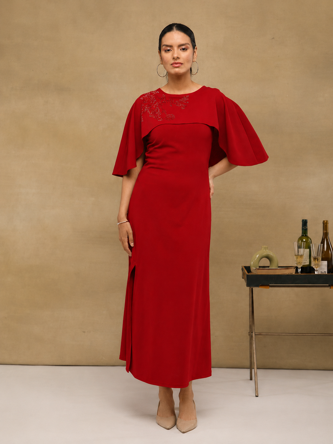 Eclipse Cape Midi Dress (Copy)