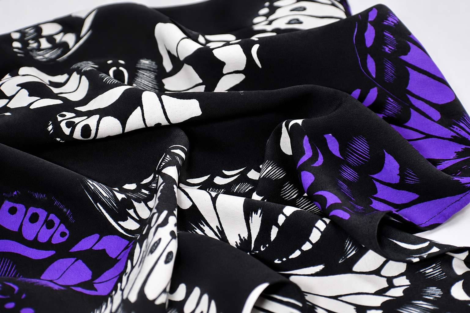 Midnight Bloom Scarf