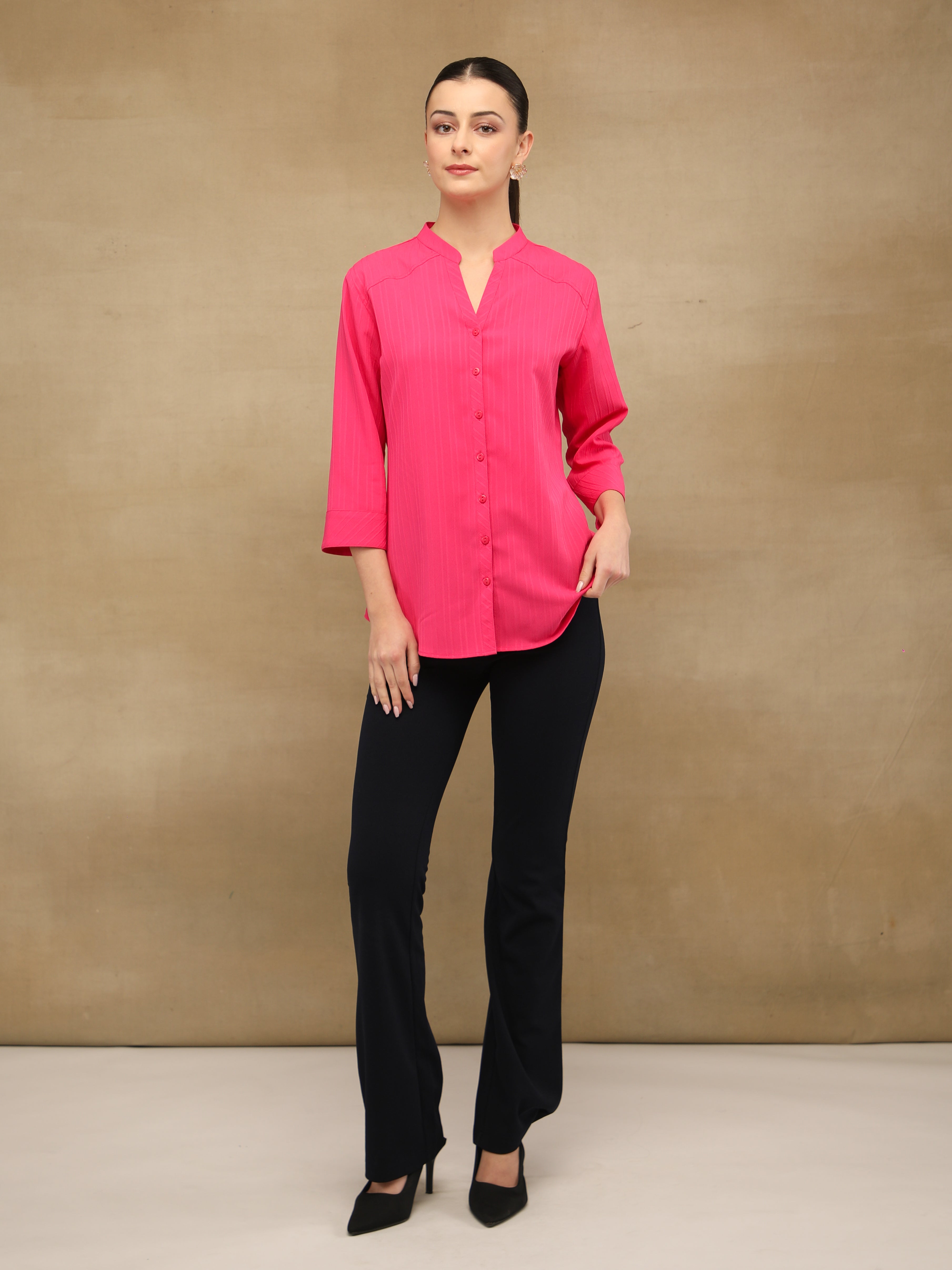 Soft Flared Black Trousers