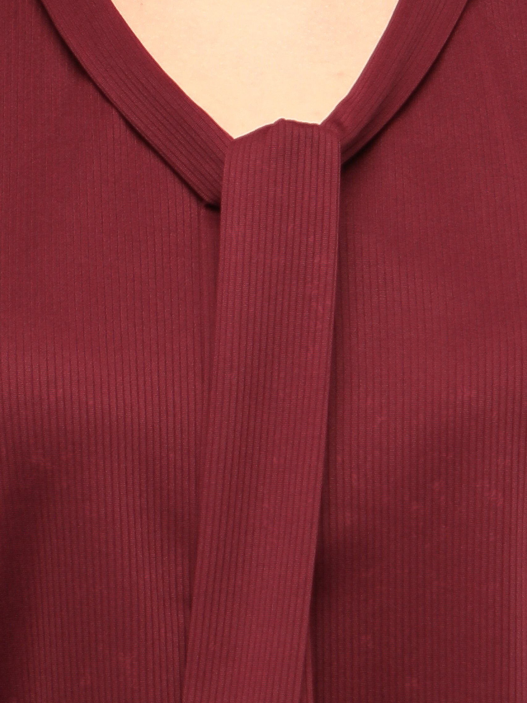 Front Tie Wine Top