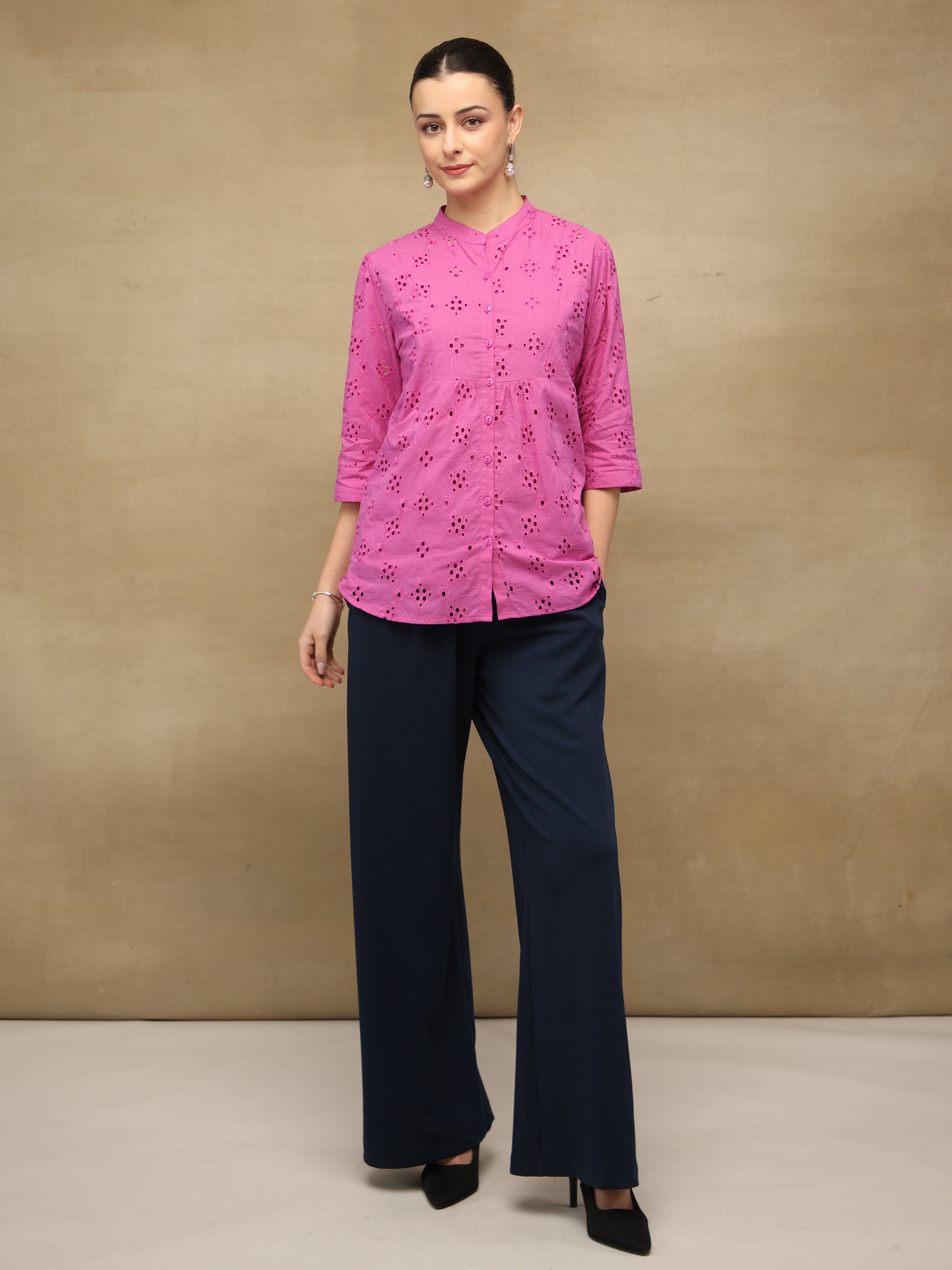 Navy Tailored Trousers