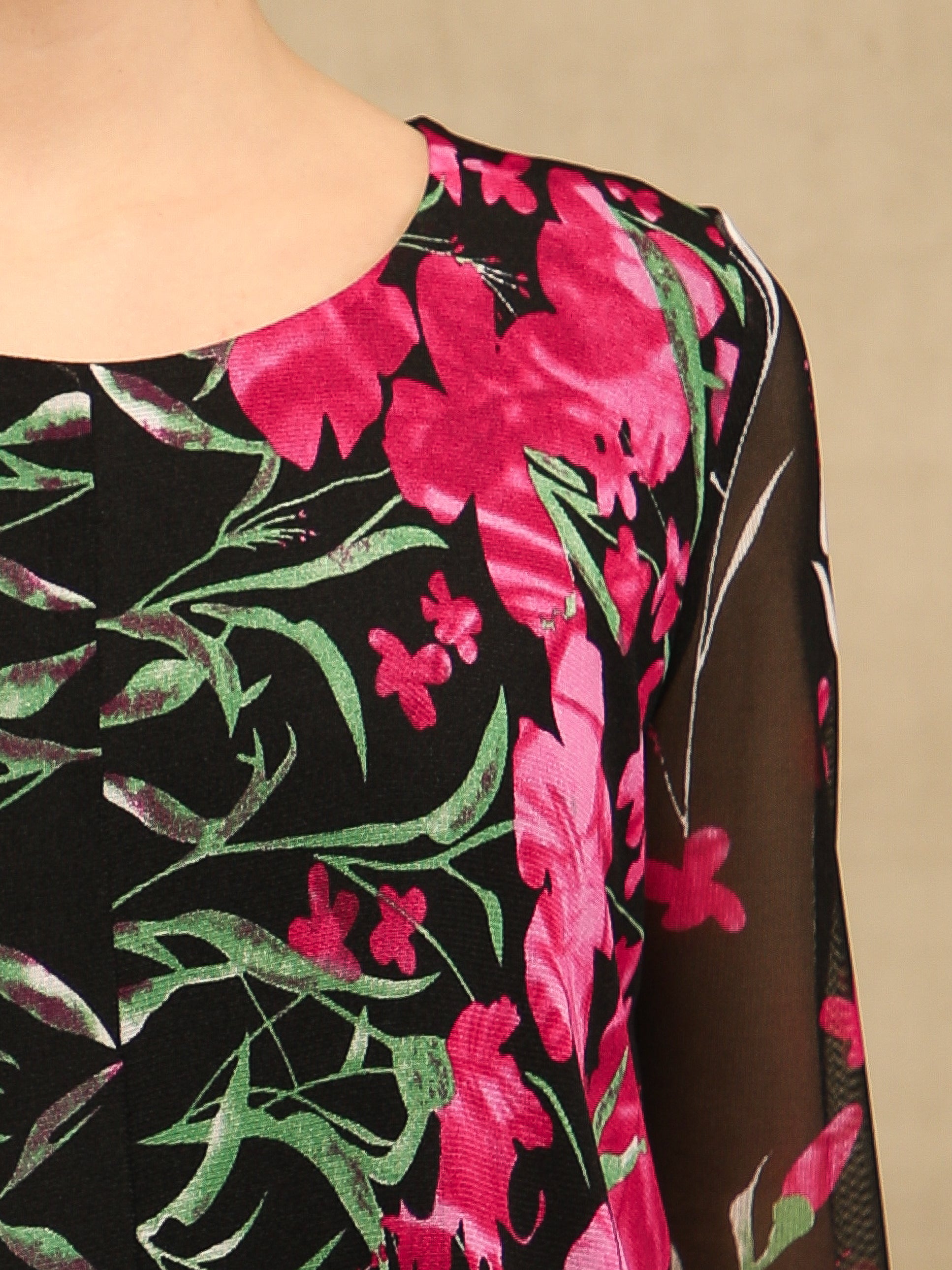 Fuchsia Bell Sleeve Top