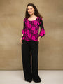 Black and Fuchsia