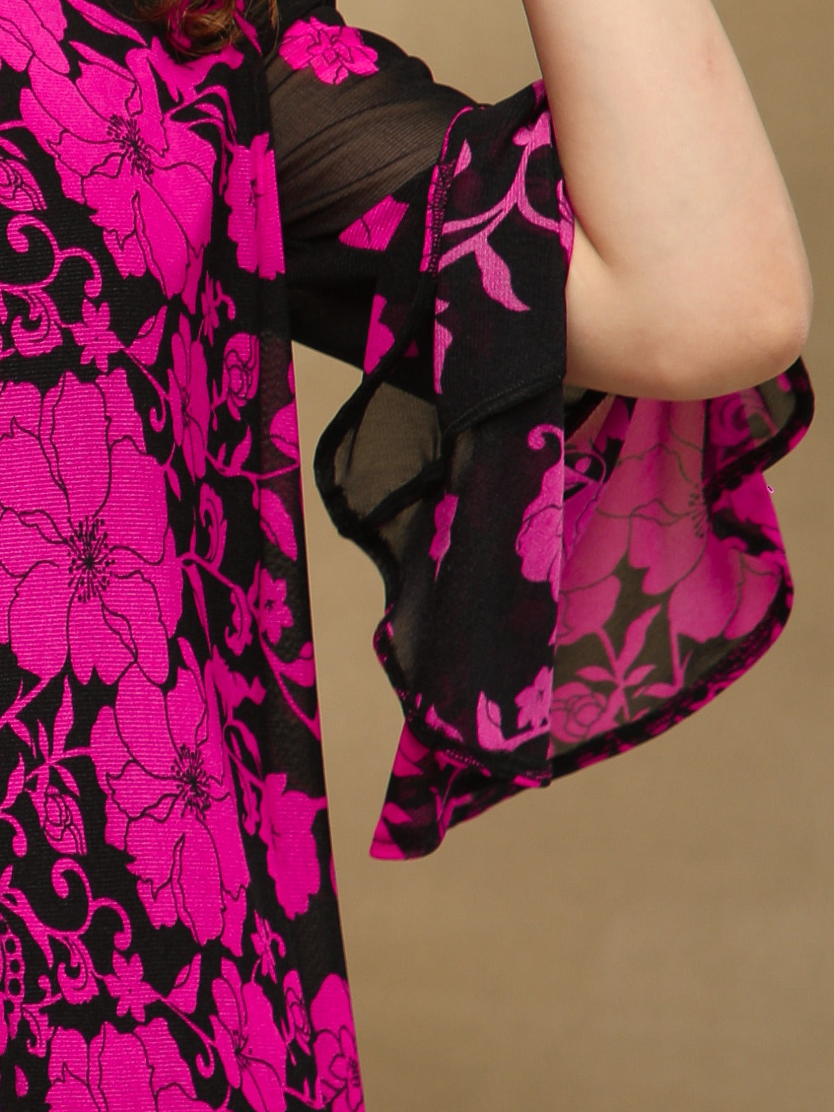 Noir Fuchsia Floral Top