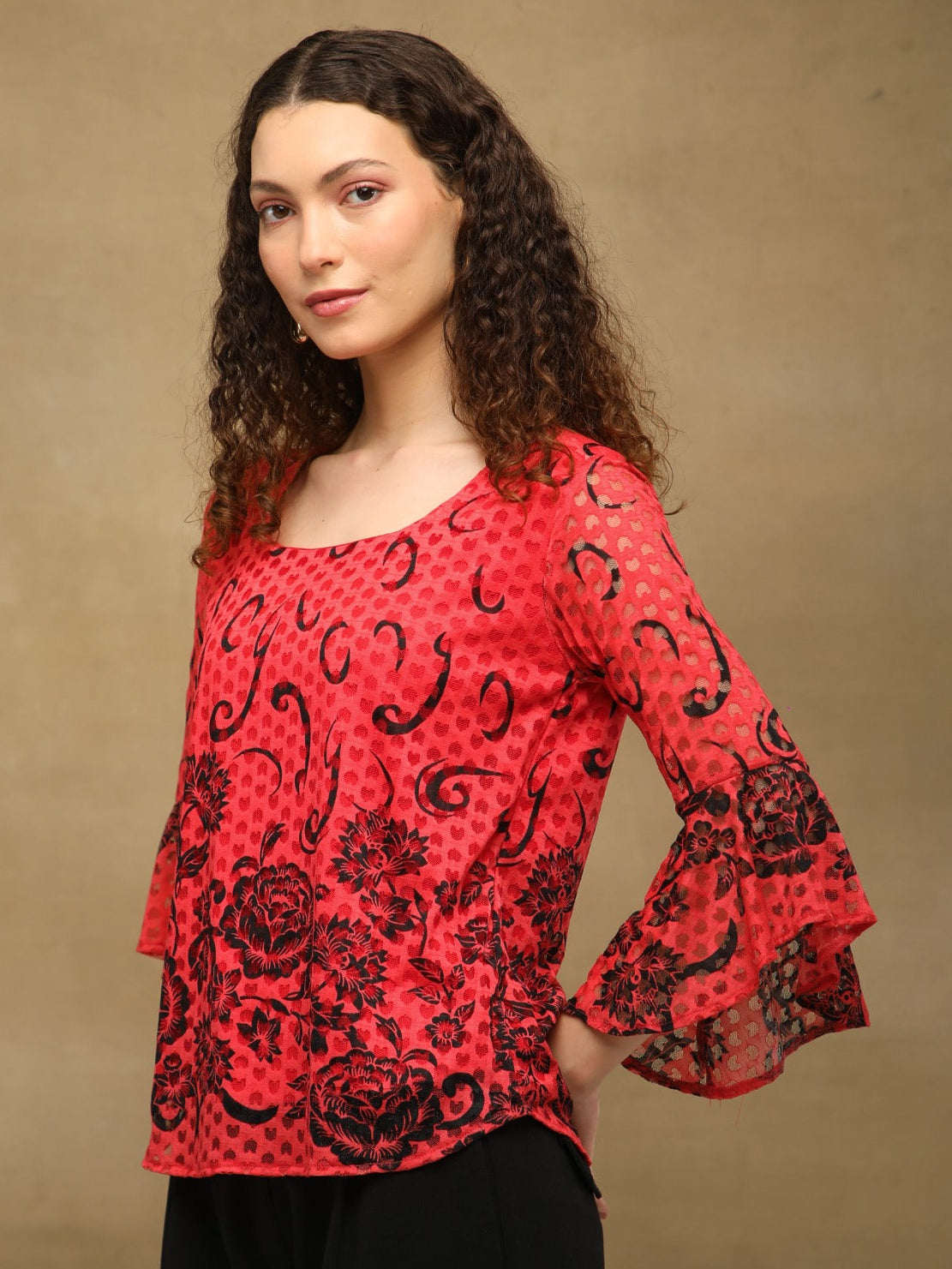 Ruby Noir Top