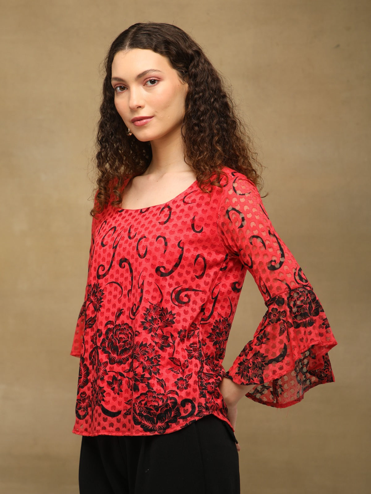 Ruby Noir Top