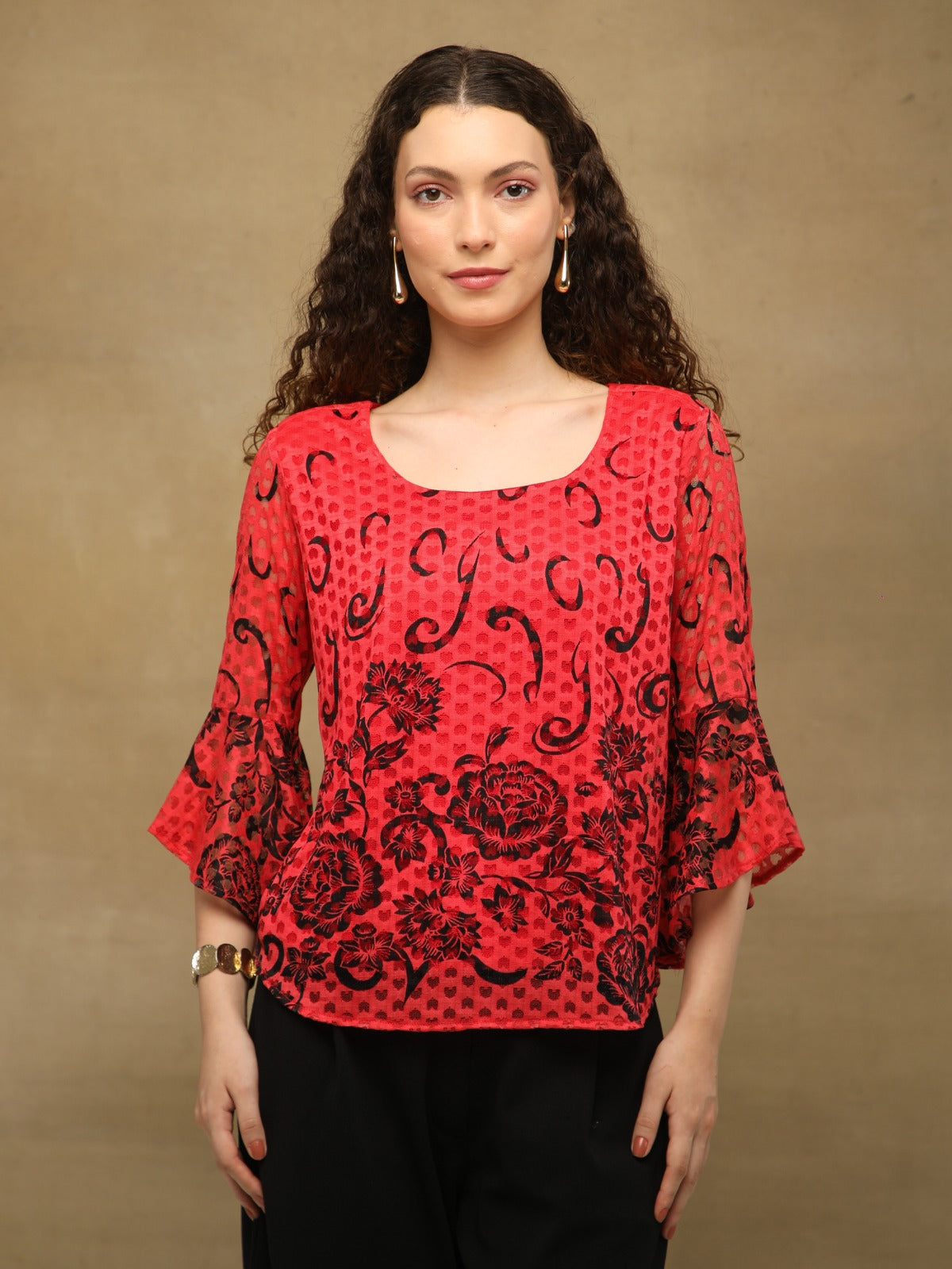 Ruby Noir Top