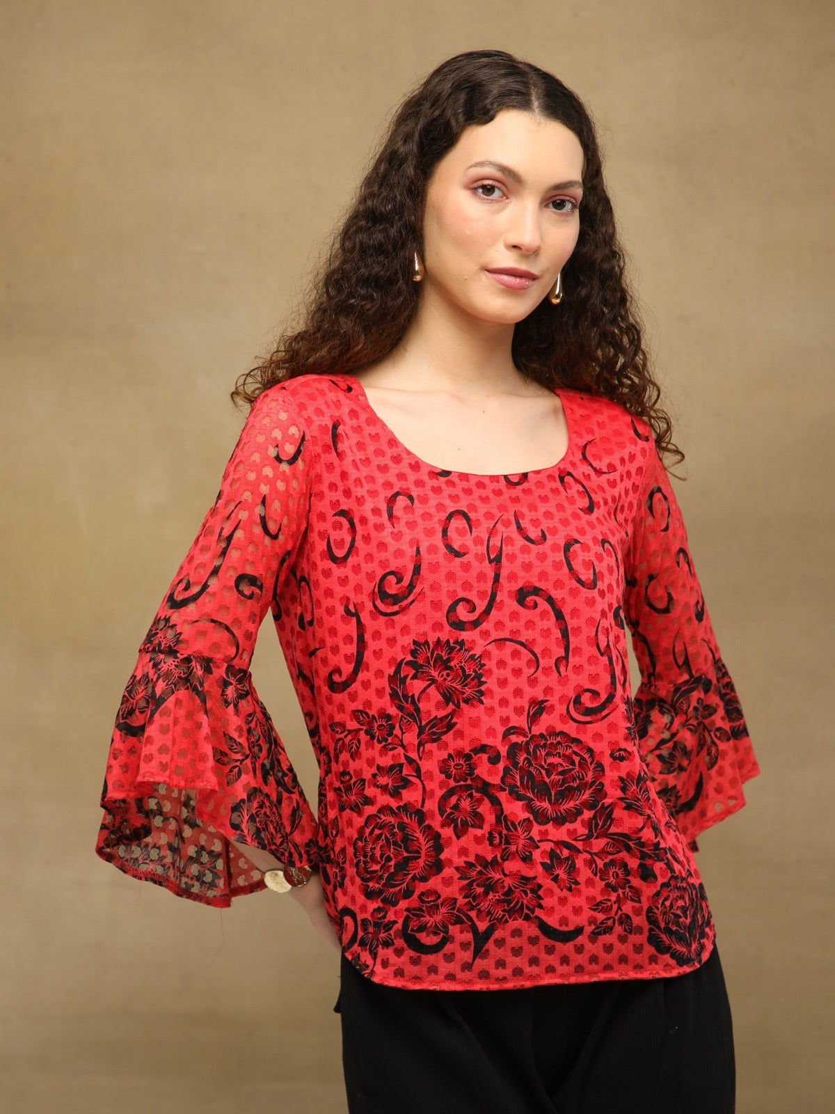 Ruby Noir Top