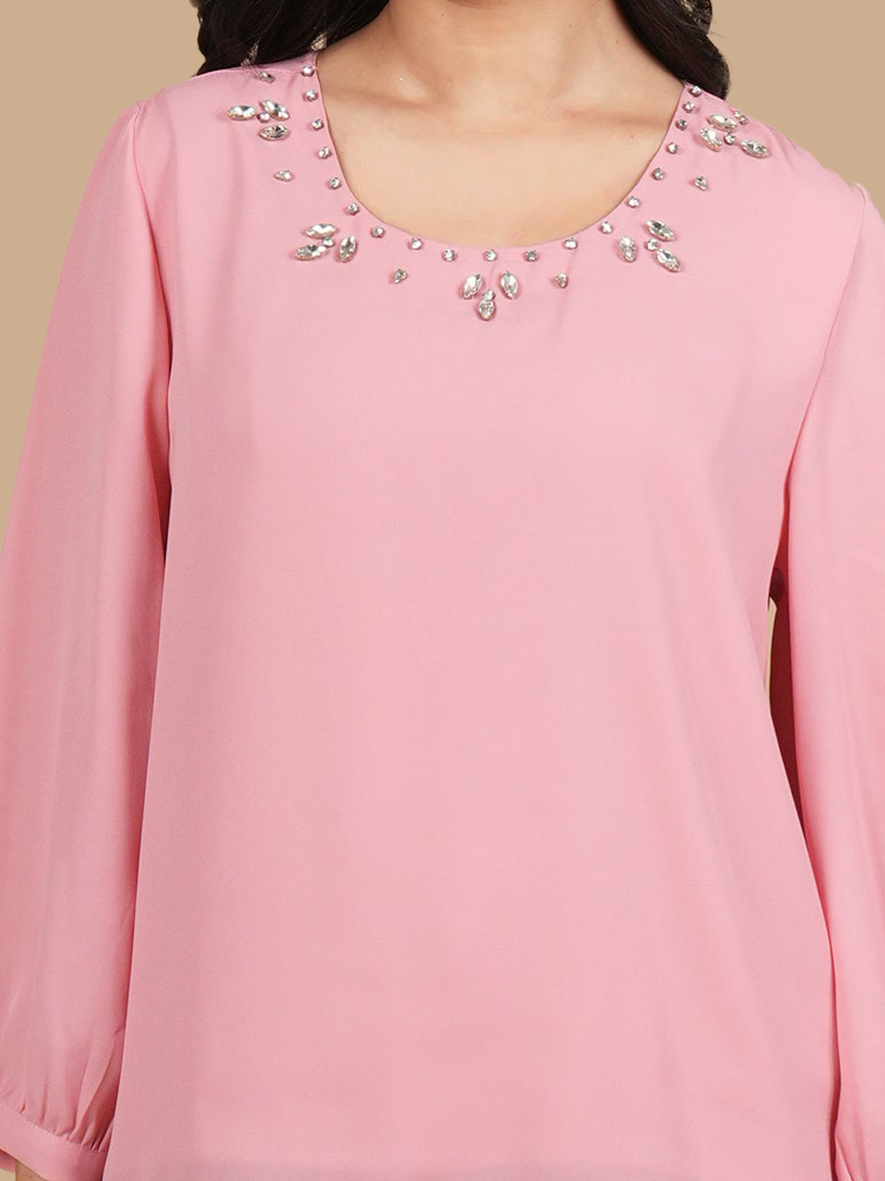 CRYSTAL CURVE PINL TOP