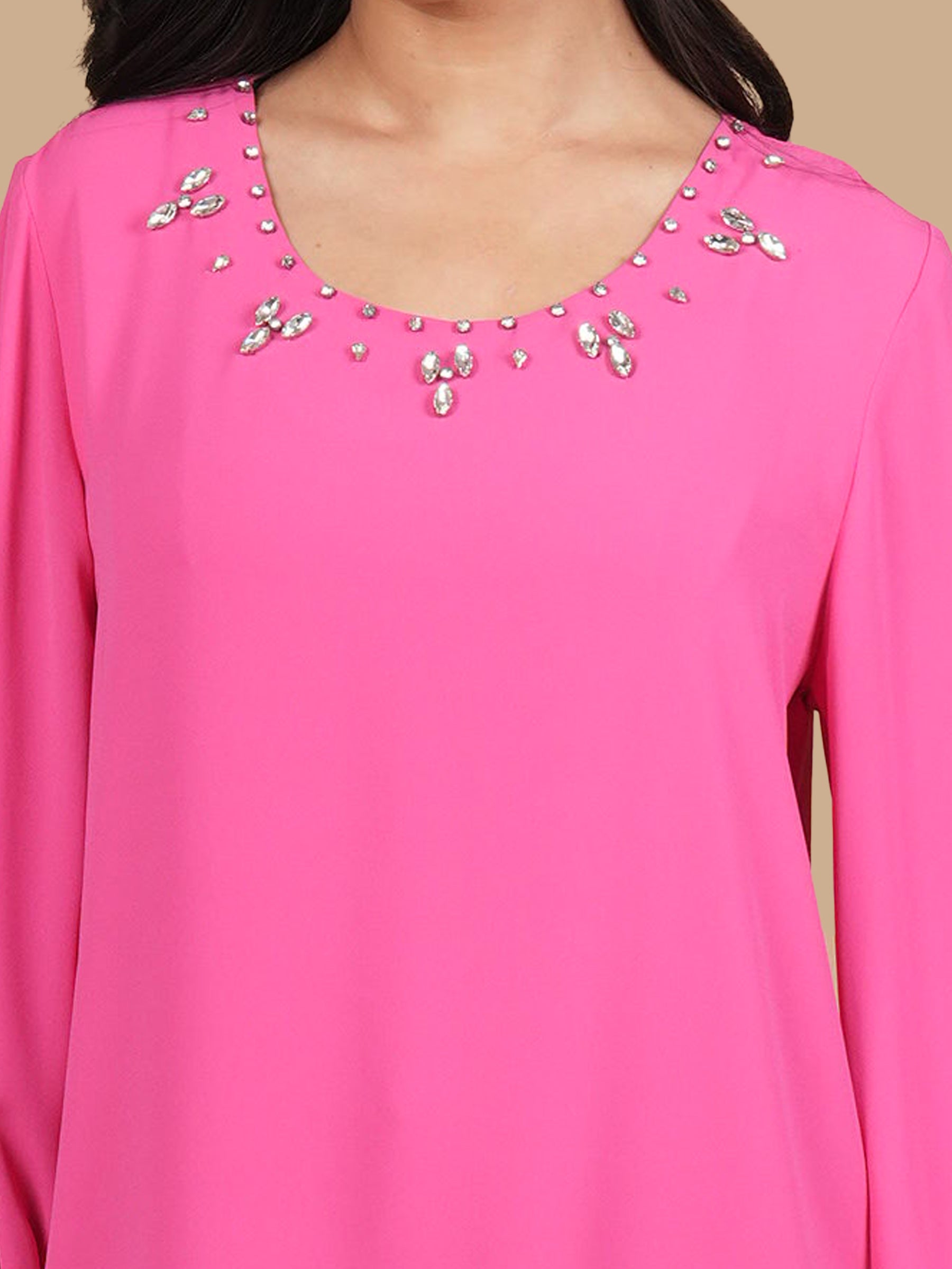 DUAL CRYSTAL PINK TOP