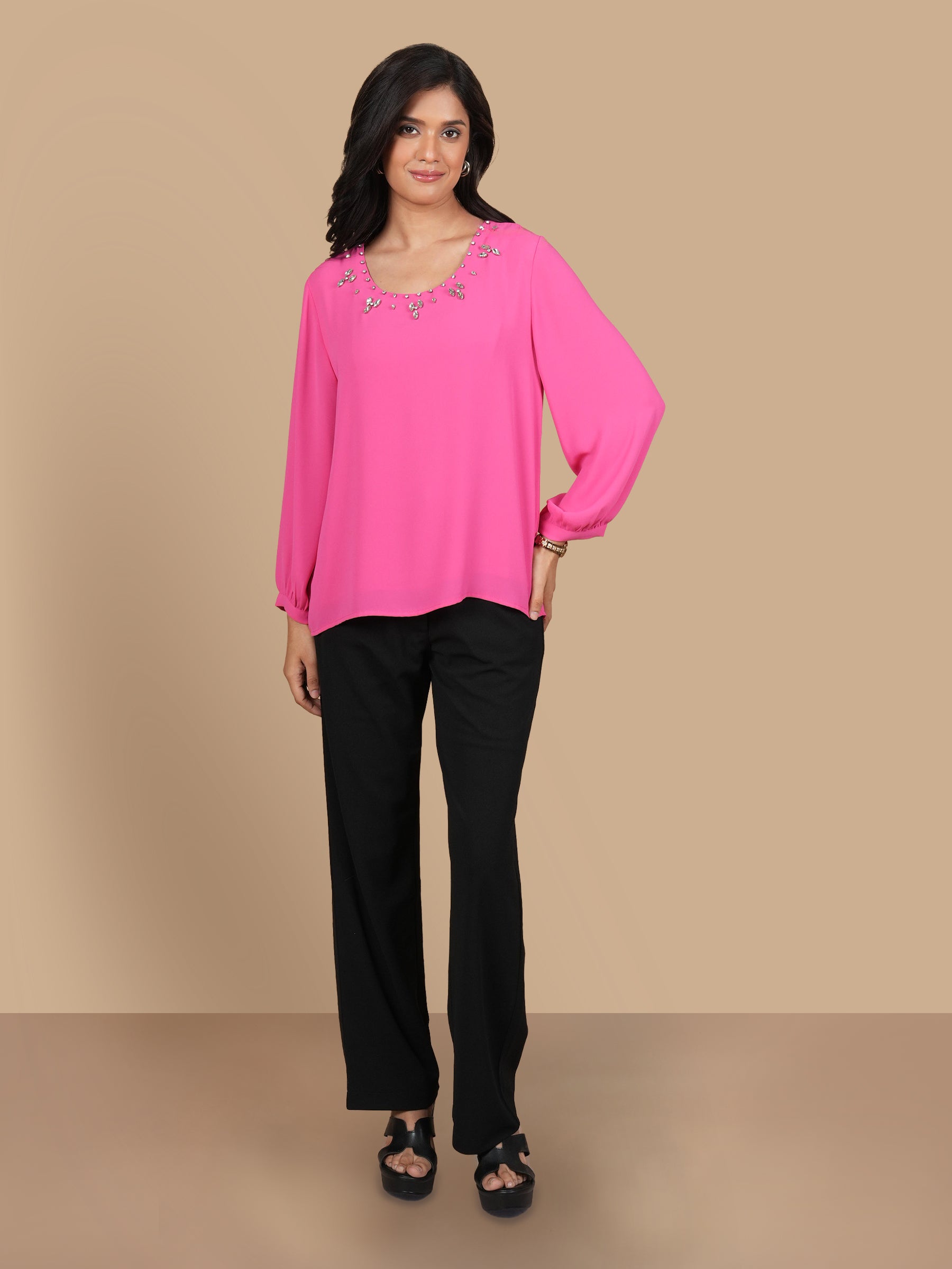 DUAL CRYSTAL PINK TOP