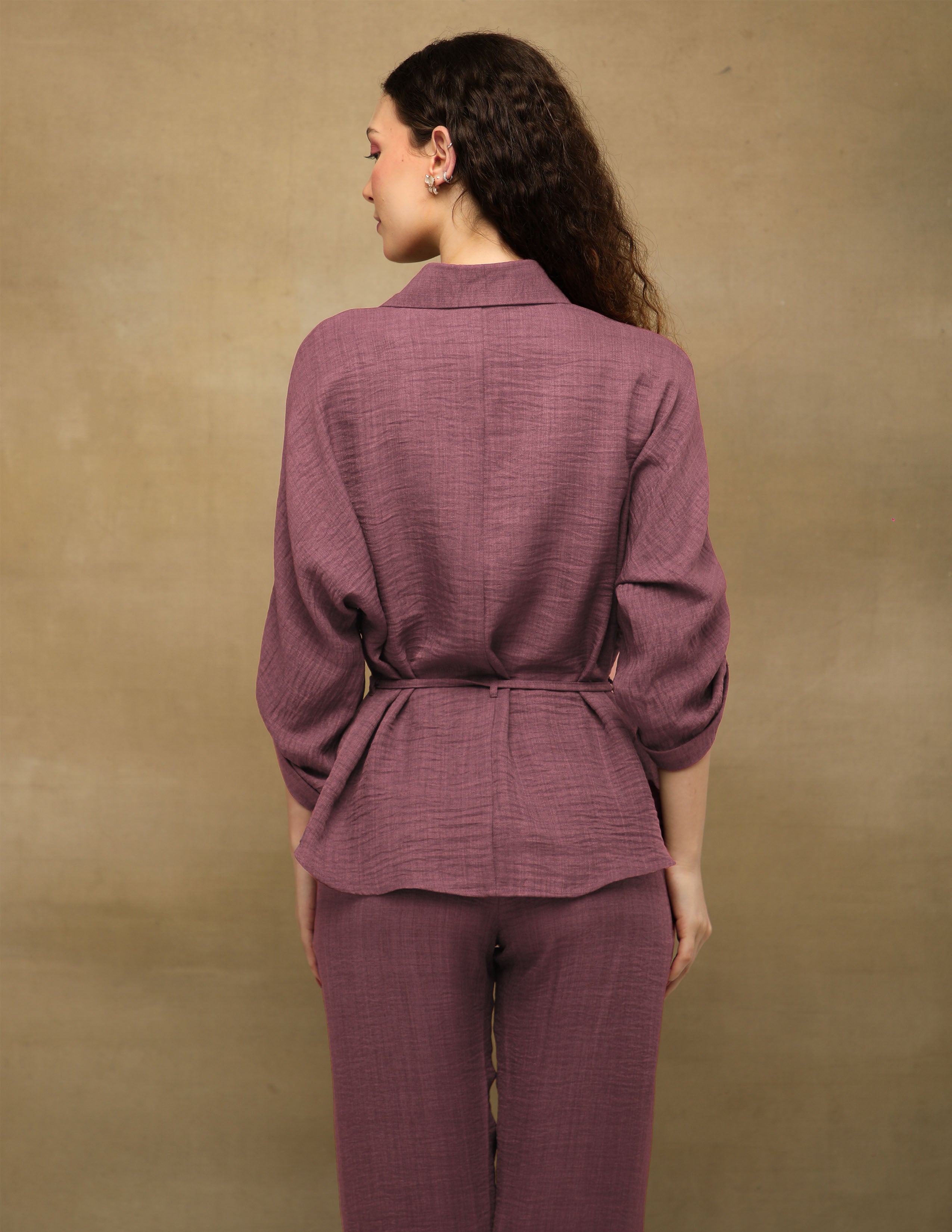 not Wine Swarovski Linen Co-ord Set (Copy)