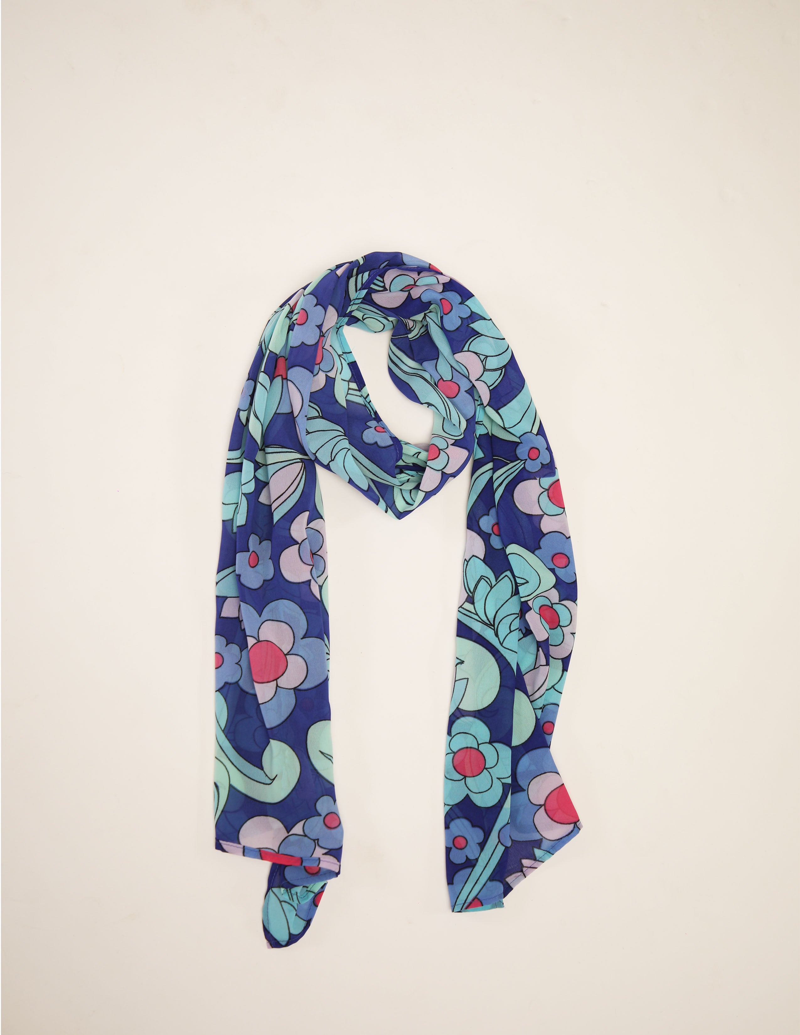 Azure Bloom Scarf