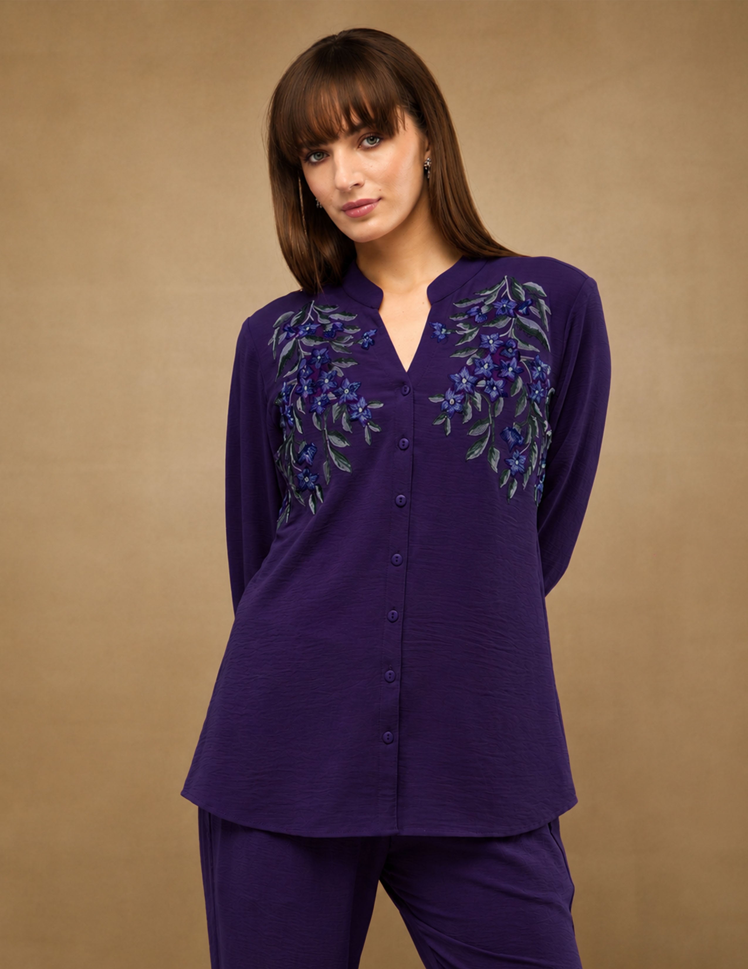 Violet Blossom shirt
