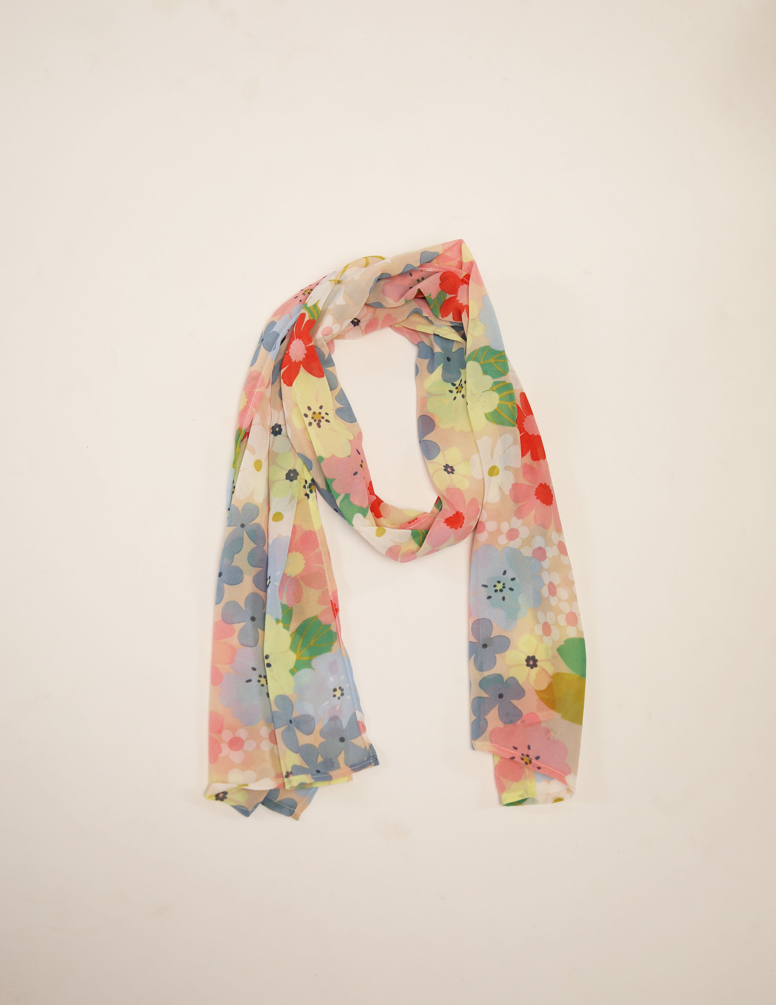 Pastel Meadow Bloom Scarf
