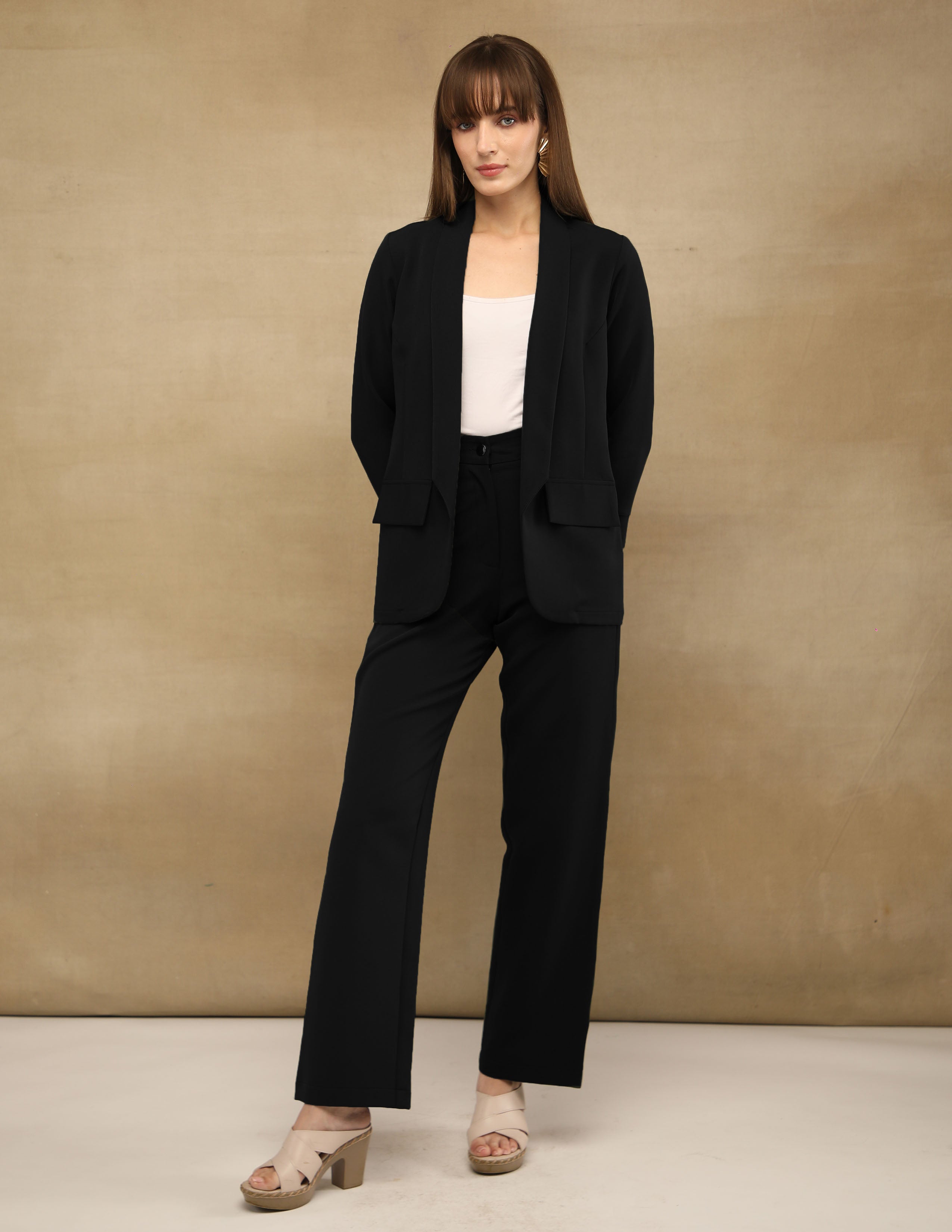 Black Shawl Collar Blazer