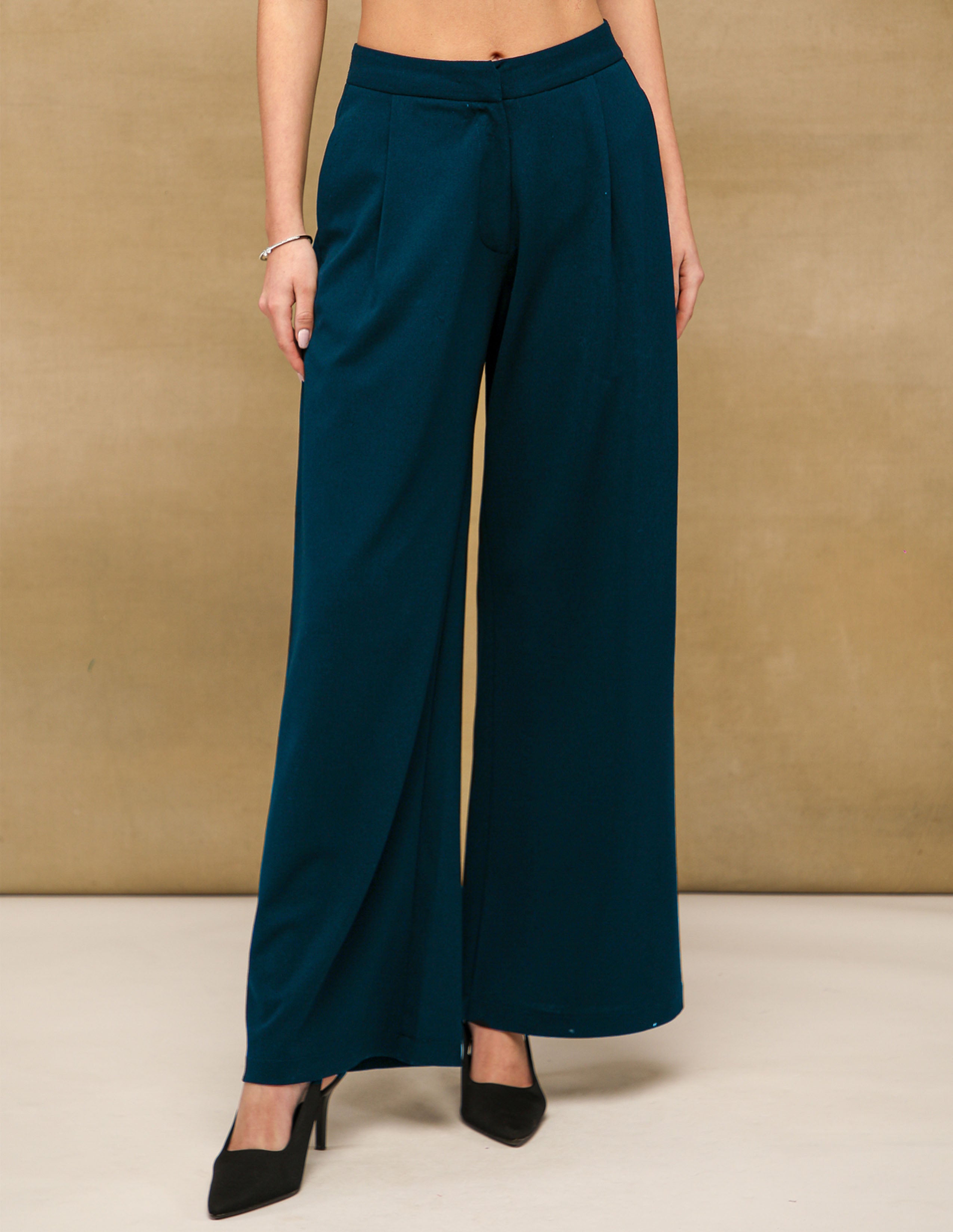 Royal Blue Wide Leg Trousers