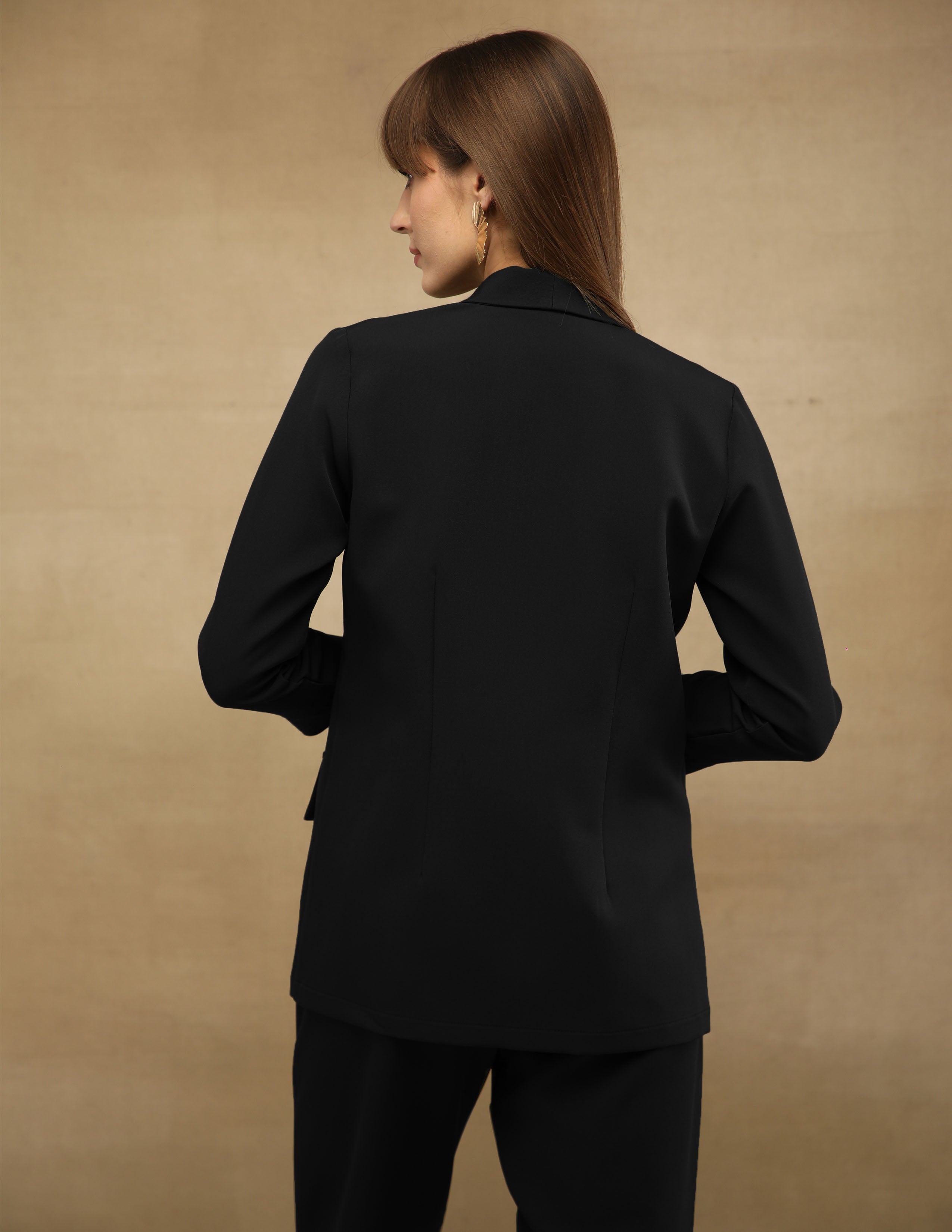 Black Shawl Collar Blazer