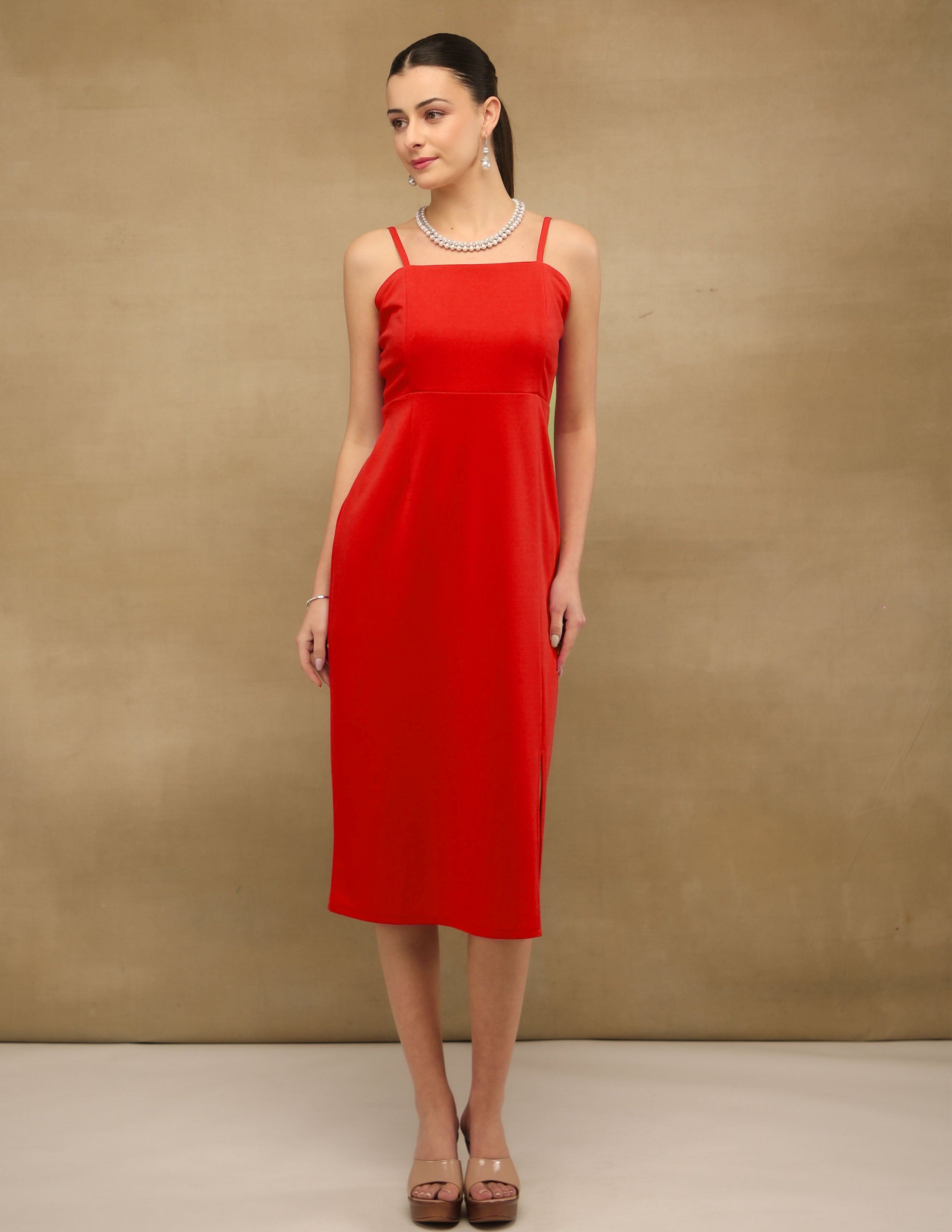 Red Midi Dress