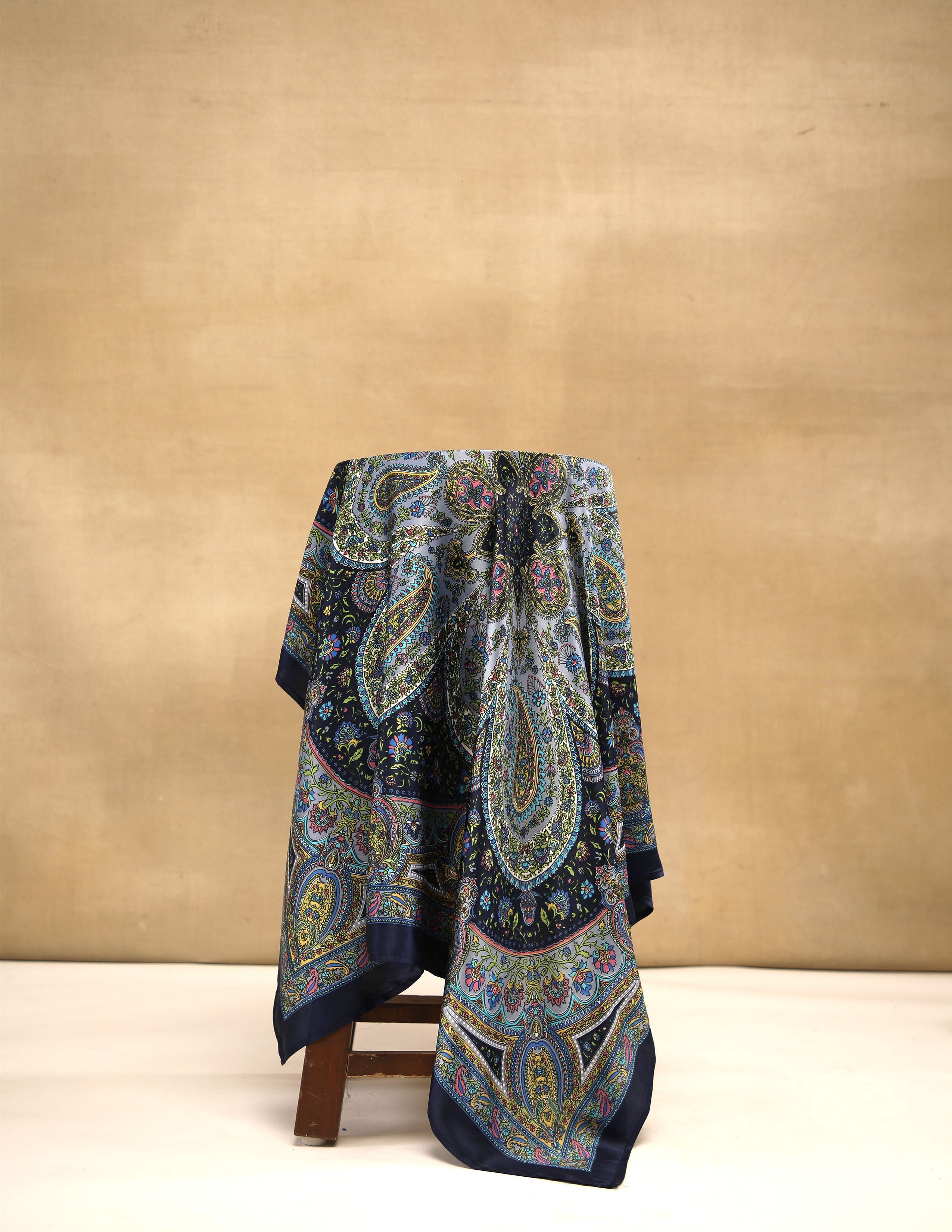 Sapphire Paisley Scarf