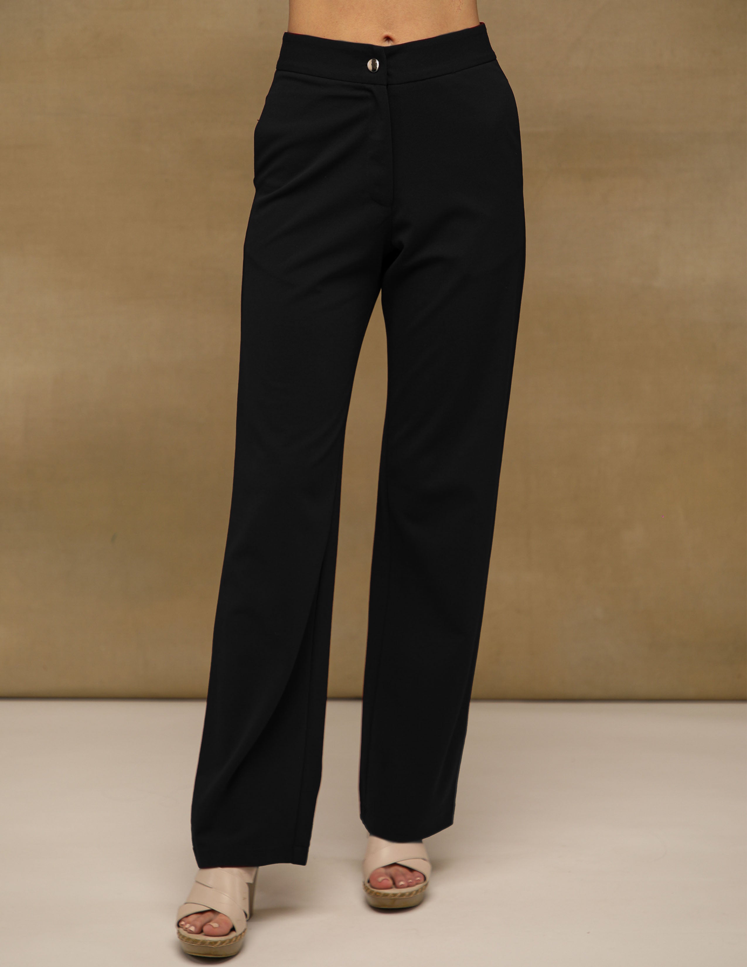 Black High Waist Trousers