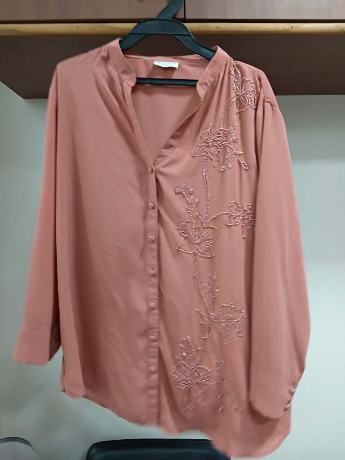 One-Side Embellished Dirty Rose Co-ord Set (Copy)